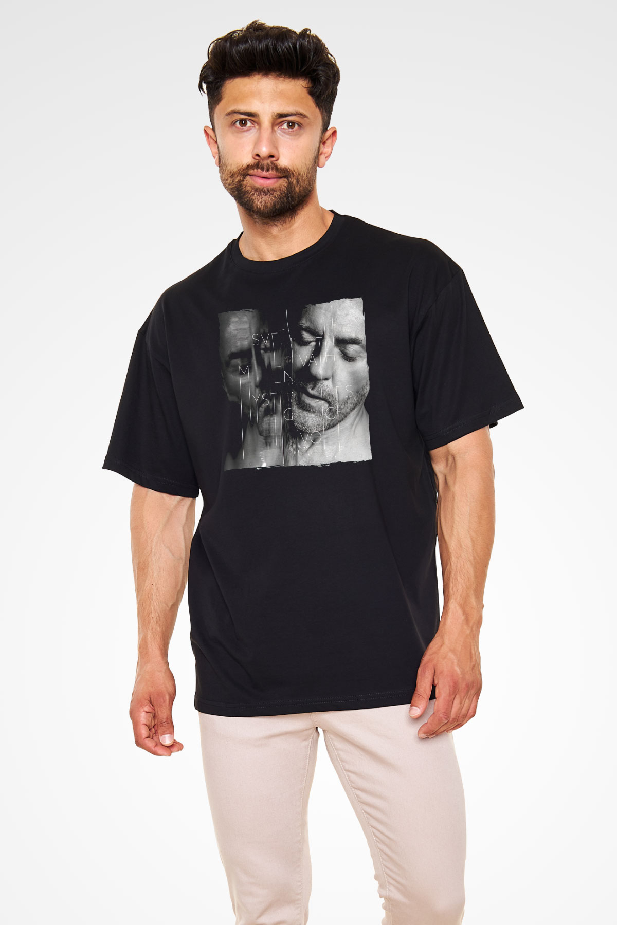 Sven Vath Siyah Oversize Tişört Oversize T-shirt - TişörtFabrikası