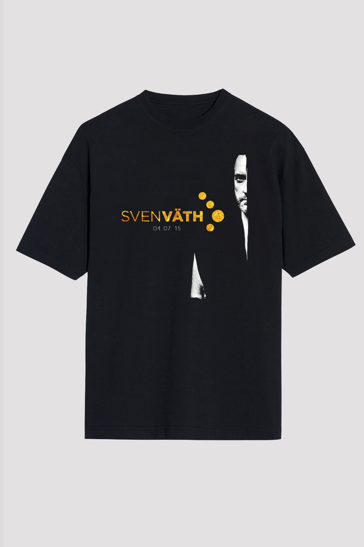 Sven Vath Siyah Oversize Tişört Oversize T-shirt - TişörtFabrikası
