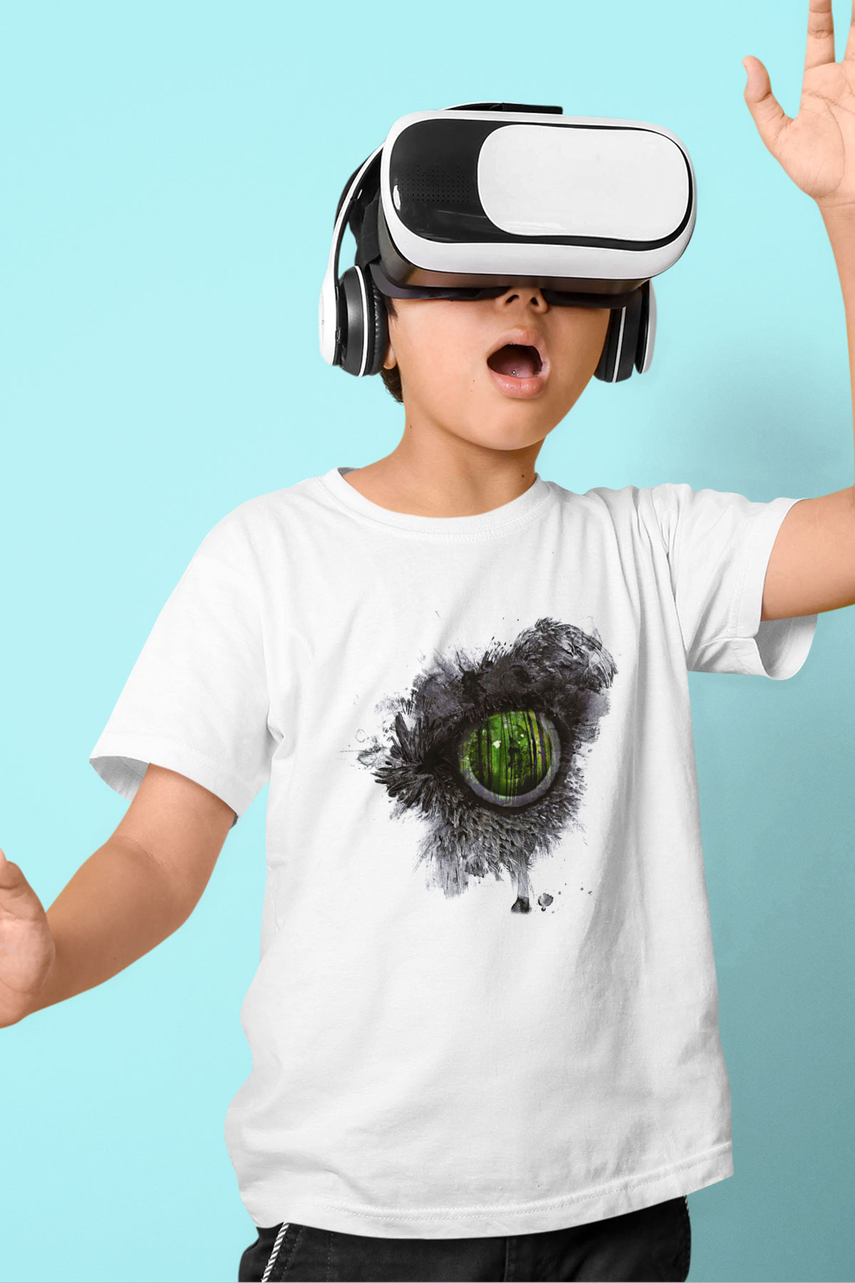 Swallow The Sun Baskılı Beyaz Unisex Beyaz Çocuk Tişört - Tshirt