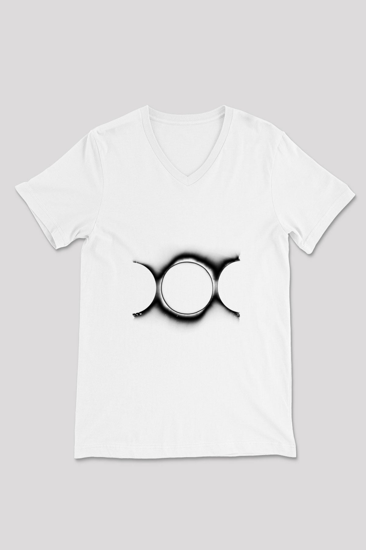 Swedish House Mafia Baskılı Beyaz V Yaka Unisex Tişört