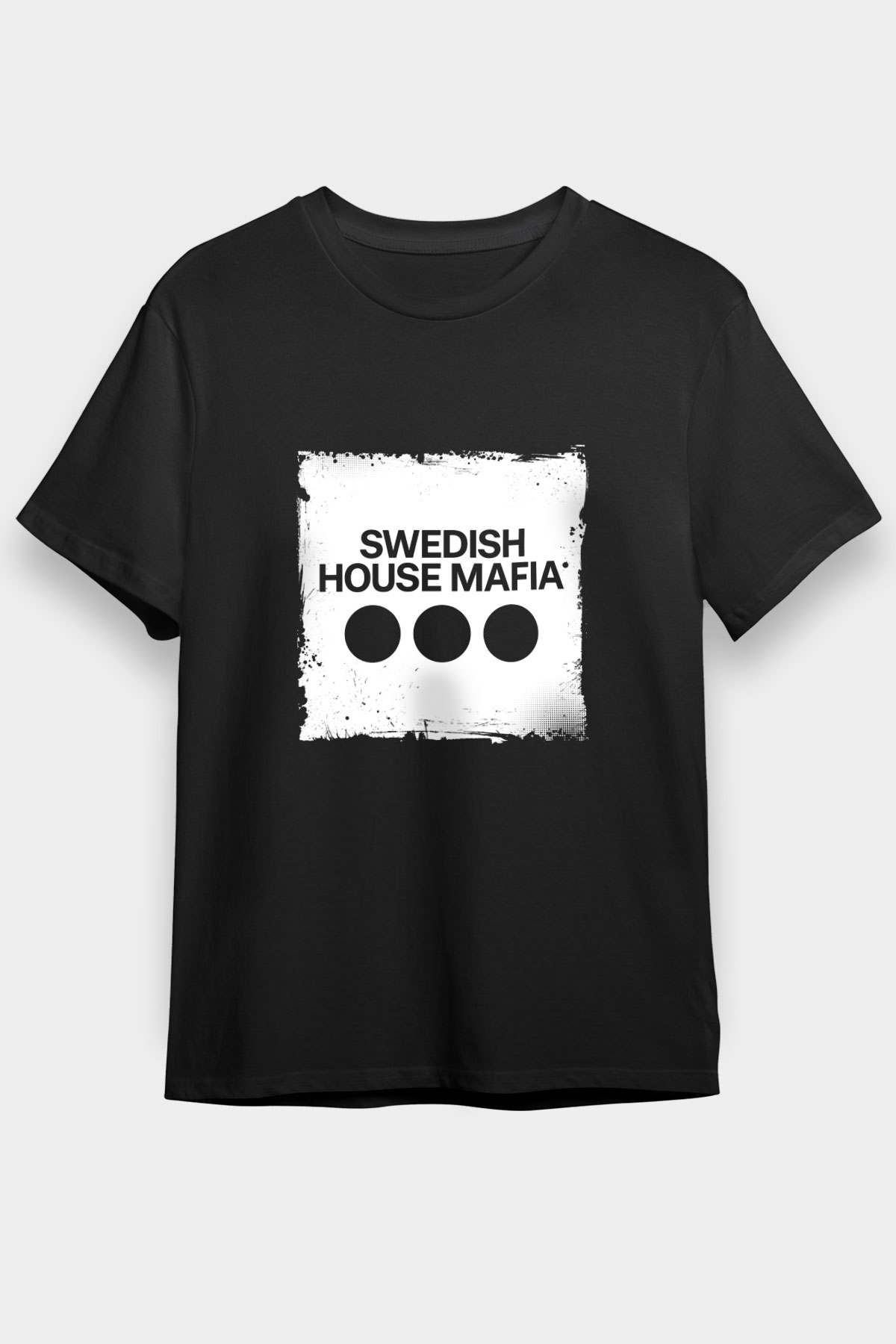 Swedish House Mafia Baskılı Unisex Siyah Tişört