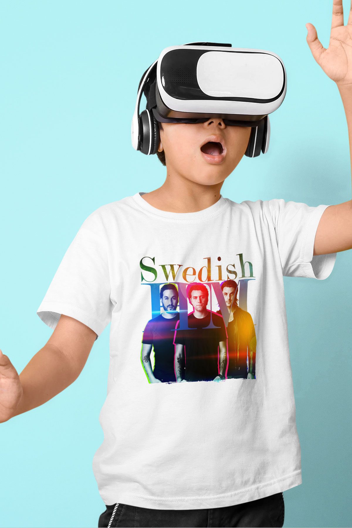 Swedish House Mafia Beyaz Unisex Çocuk Tişört
