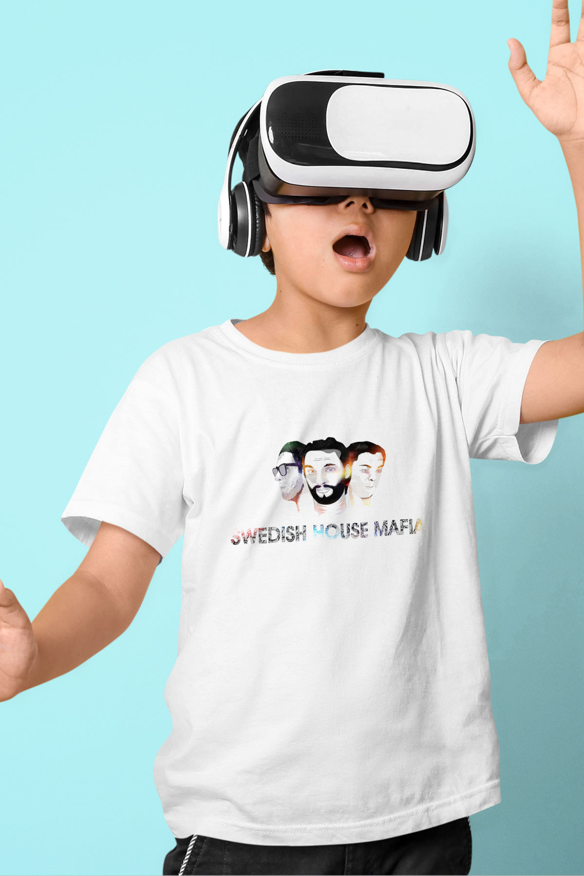 Swedish House Mafia Beyaz Unisex Çocuk Tişört