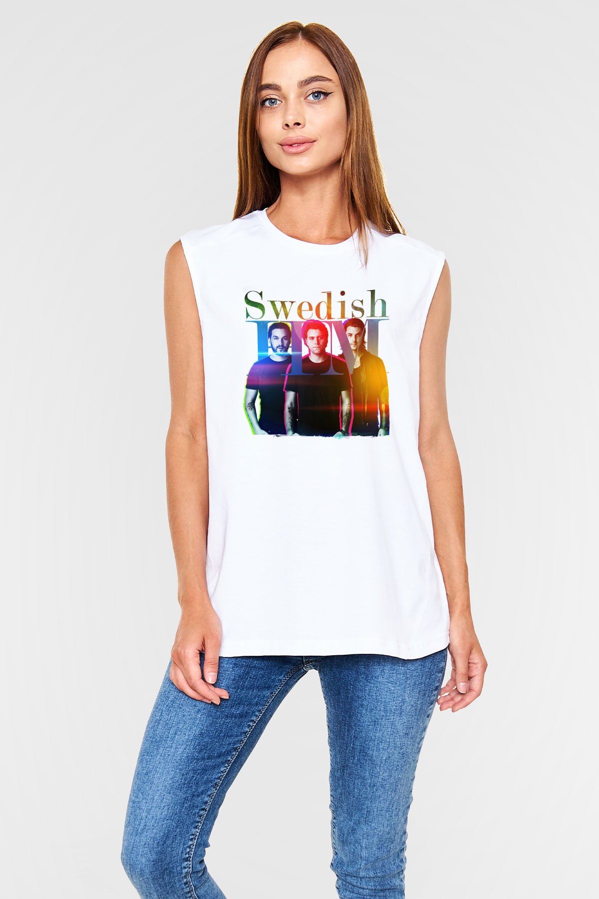 Swedish House Mafia Beyaz Unisex Kolsuz Tişört