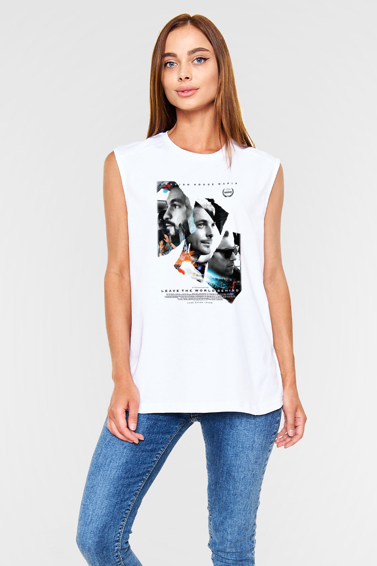 Swedish House Mafia Beyaz Unisex Kolsuz Tişört