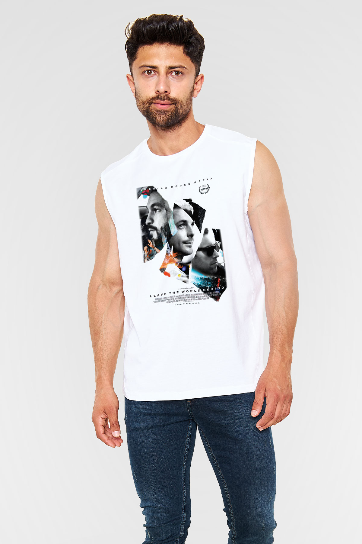 Swedish House Mafia Beyaz Unisex Kolsuz Tişört