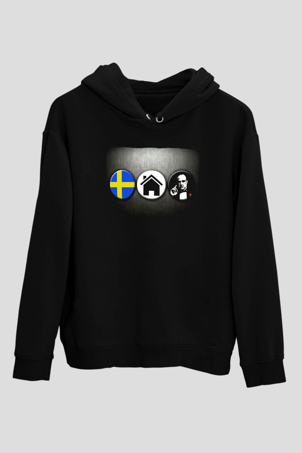 Swedish House Mafia Siyah Unisex Kapüşonlu Sweatshirt
