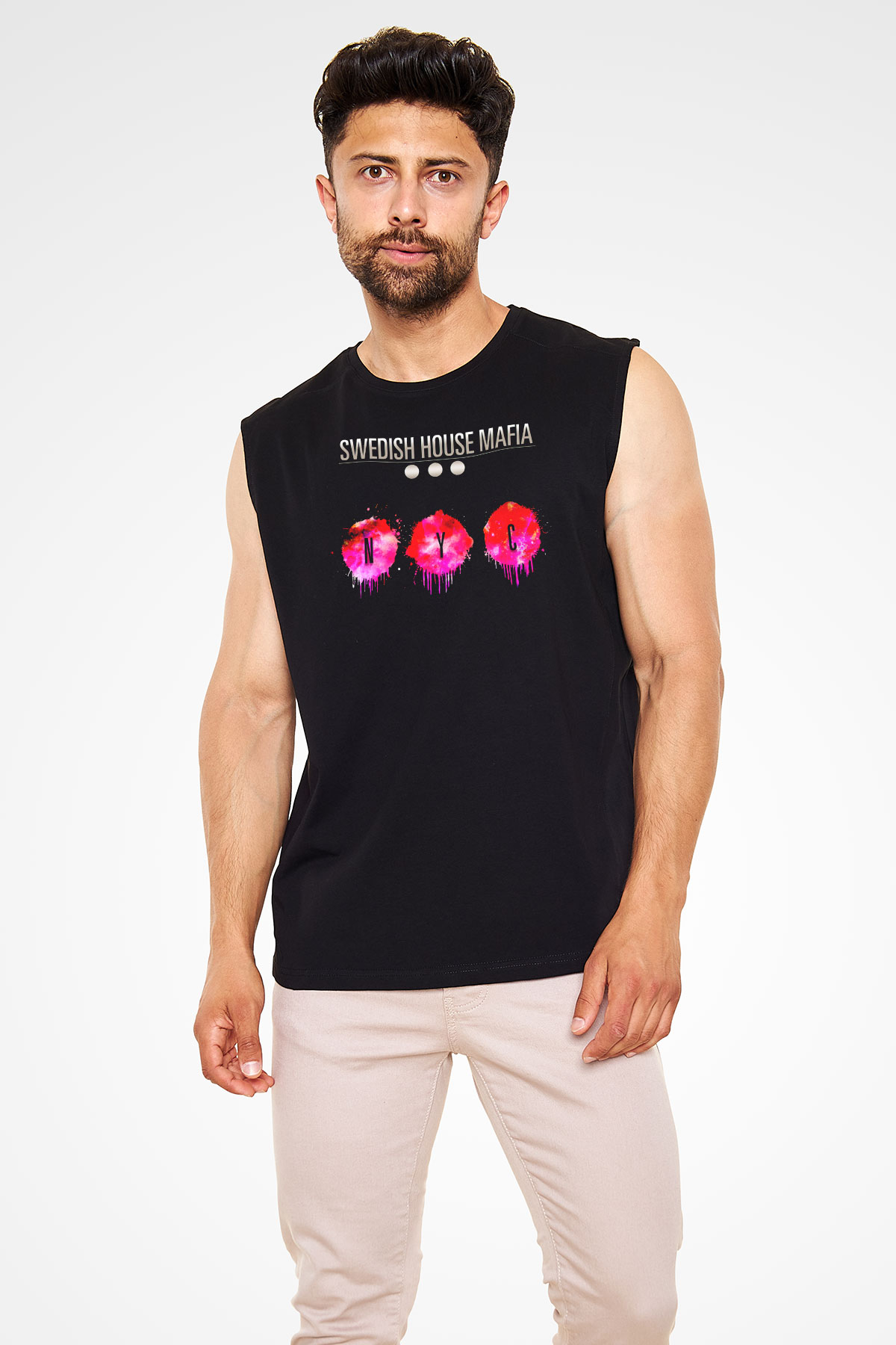 Swedish House Mafia Siyah Unisex Kolsuz Tişört