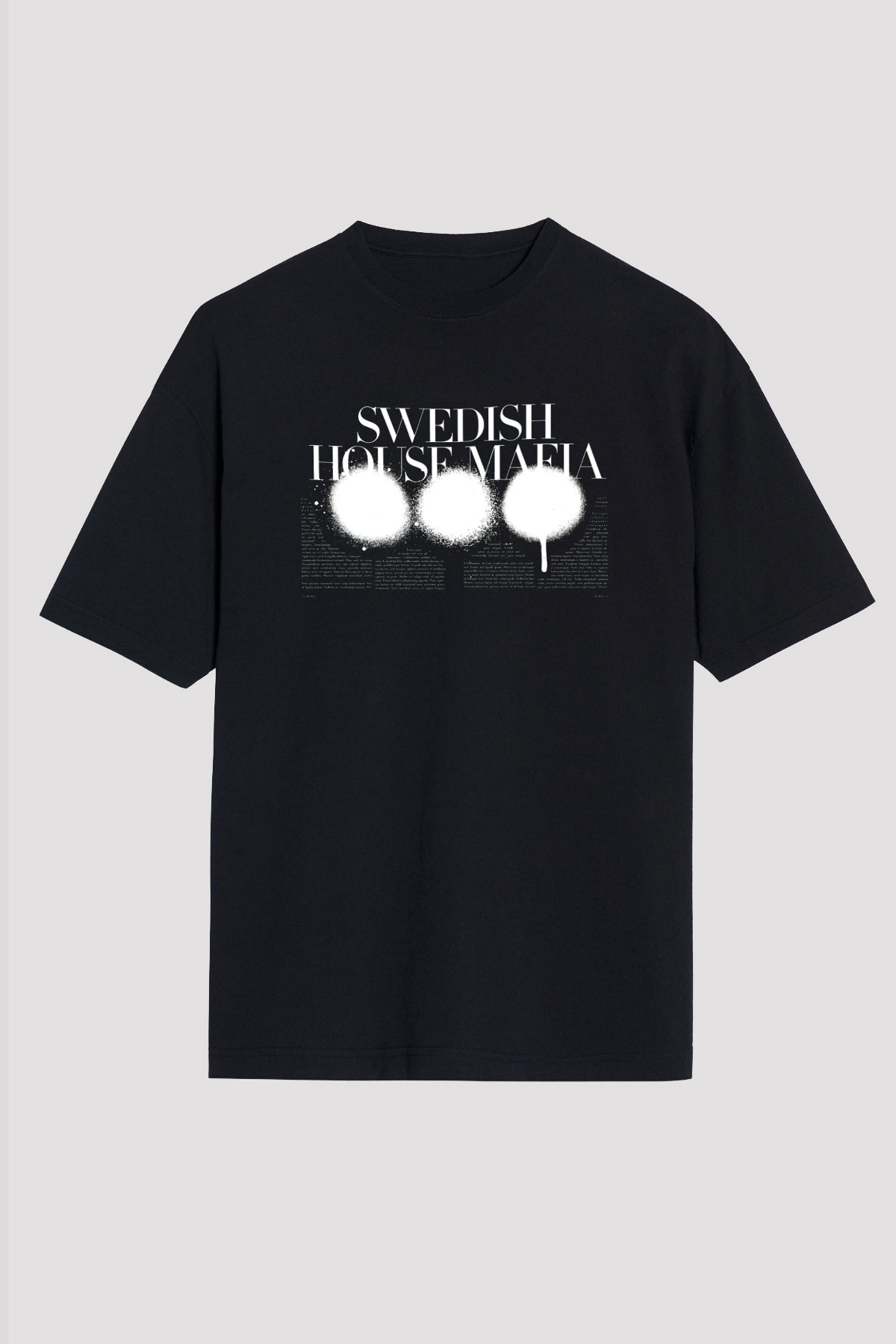 Swedish House Mafia Siyah Unisex Oversize Tişört T-Shirt