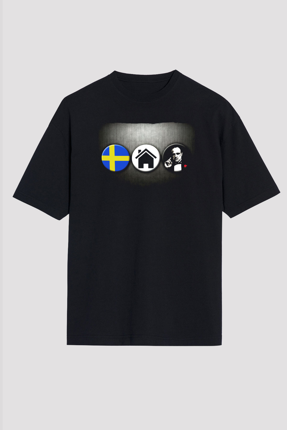 Swedish House Mafia Siyah Oversize Tişört Oversize T-shirt - TişörtFabrikası