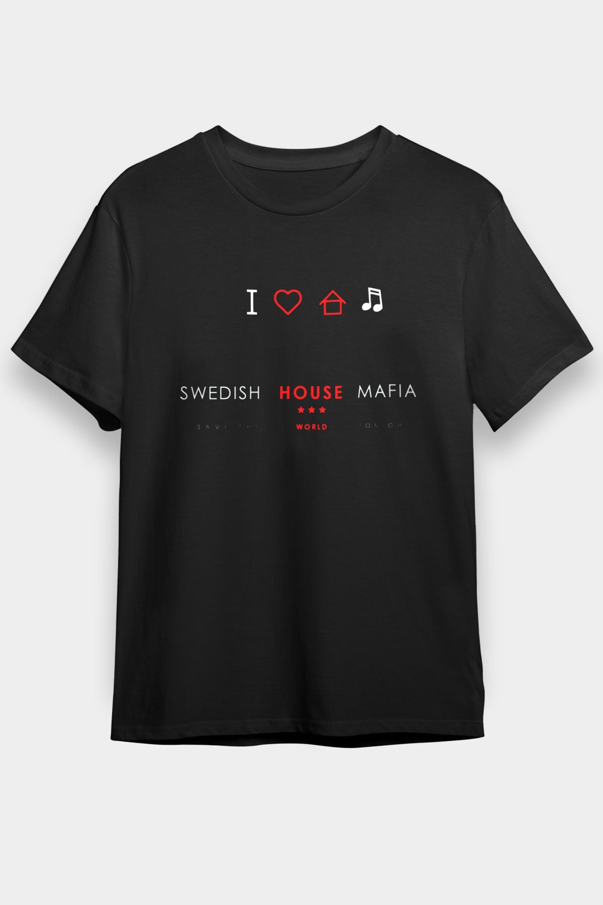 Swedish House Mafia Siyah Unisex Tişört T-Shirt - TişörtFabrikası