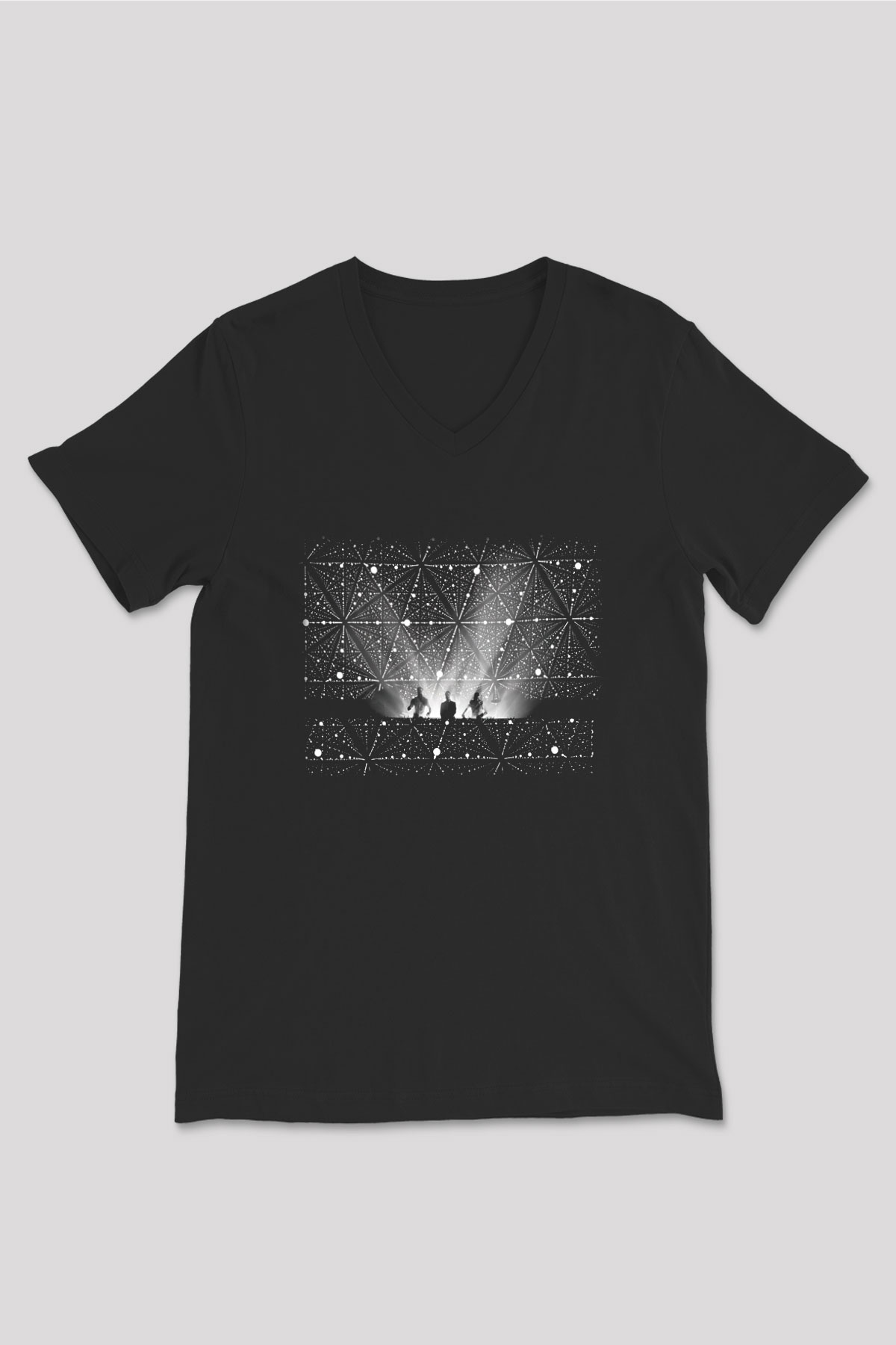 Swedish House Mafia Siyah Unisex V Yaka Tişört T-Shirt