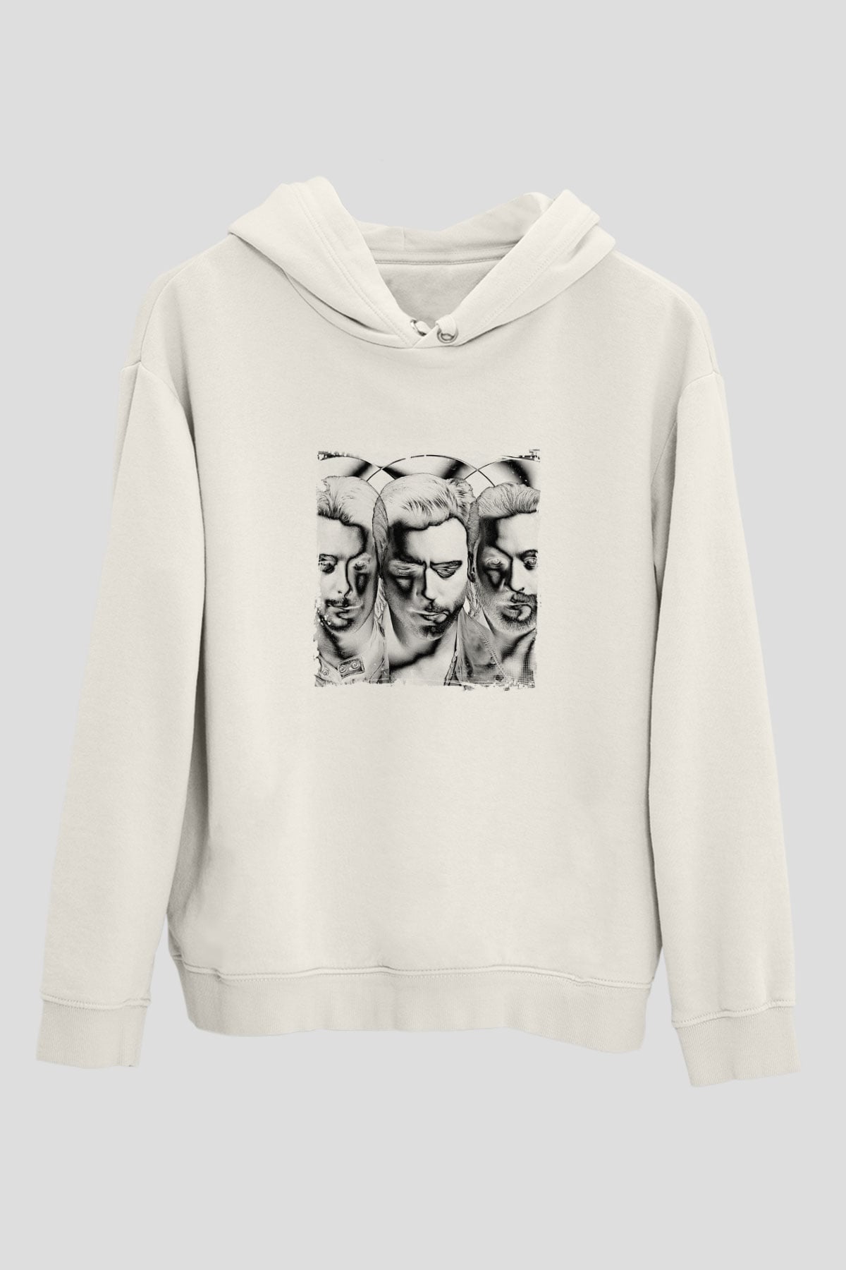 Swedish House MafiaBaskılı Beyaz Hoodie