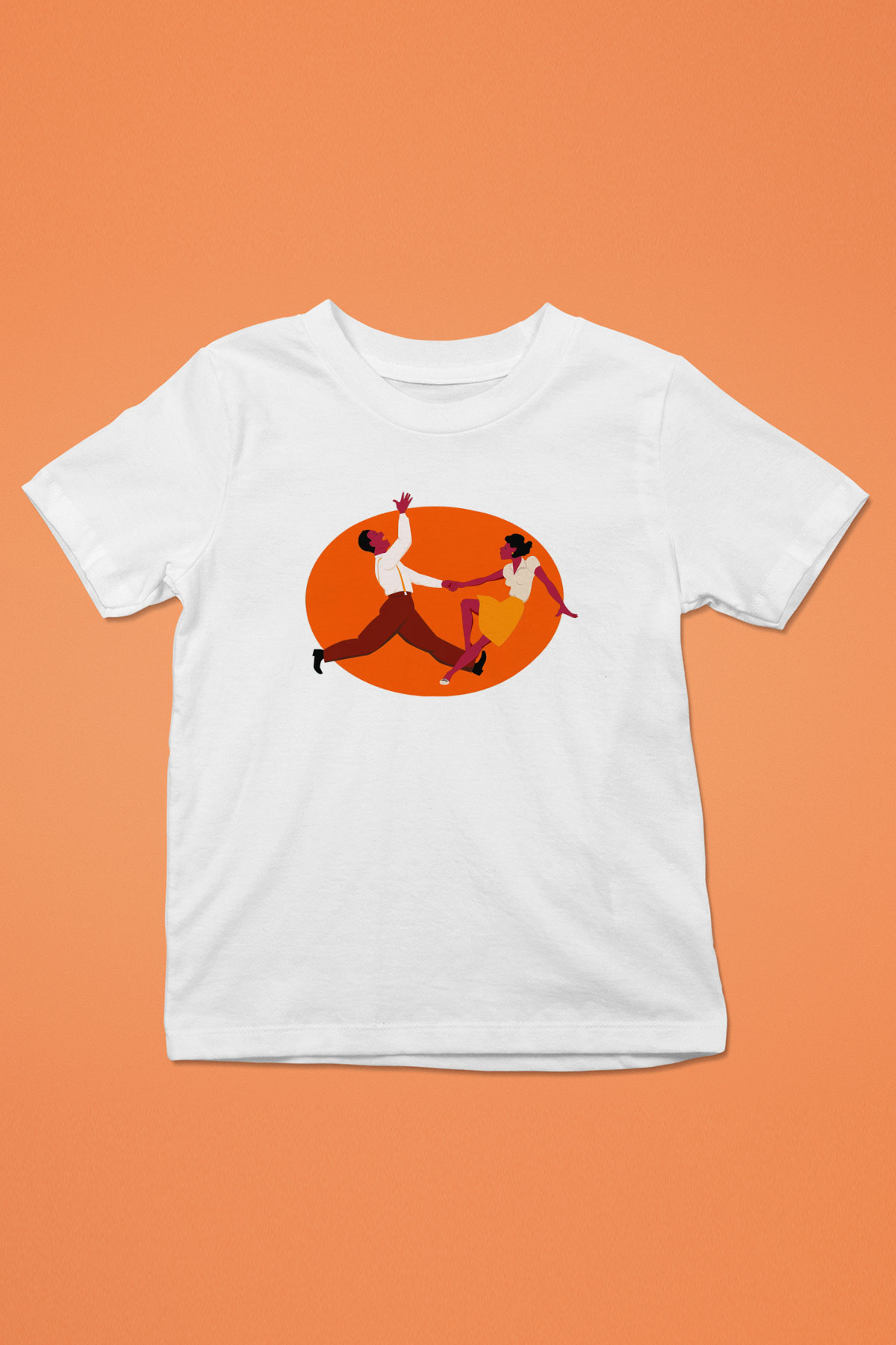 Swing Baskılı Beyaz Unisex Çocuk Tişört