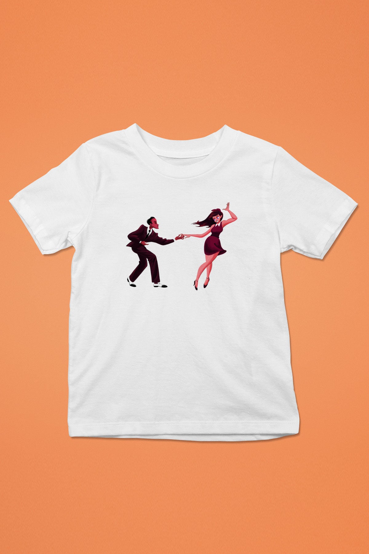 Swing Baskılı Beyaz Unisex Çocuk Tişört