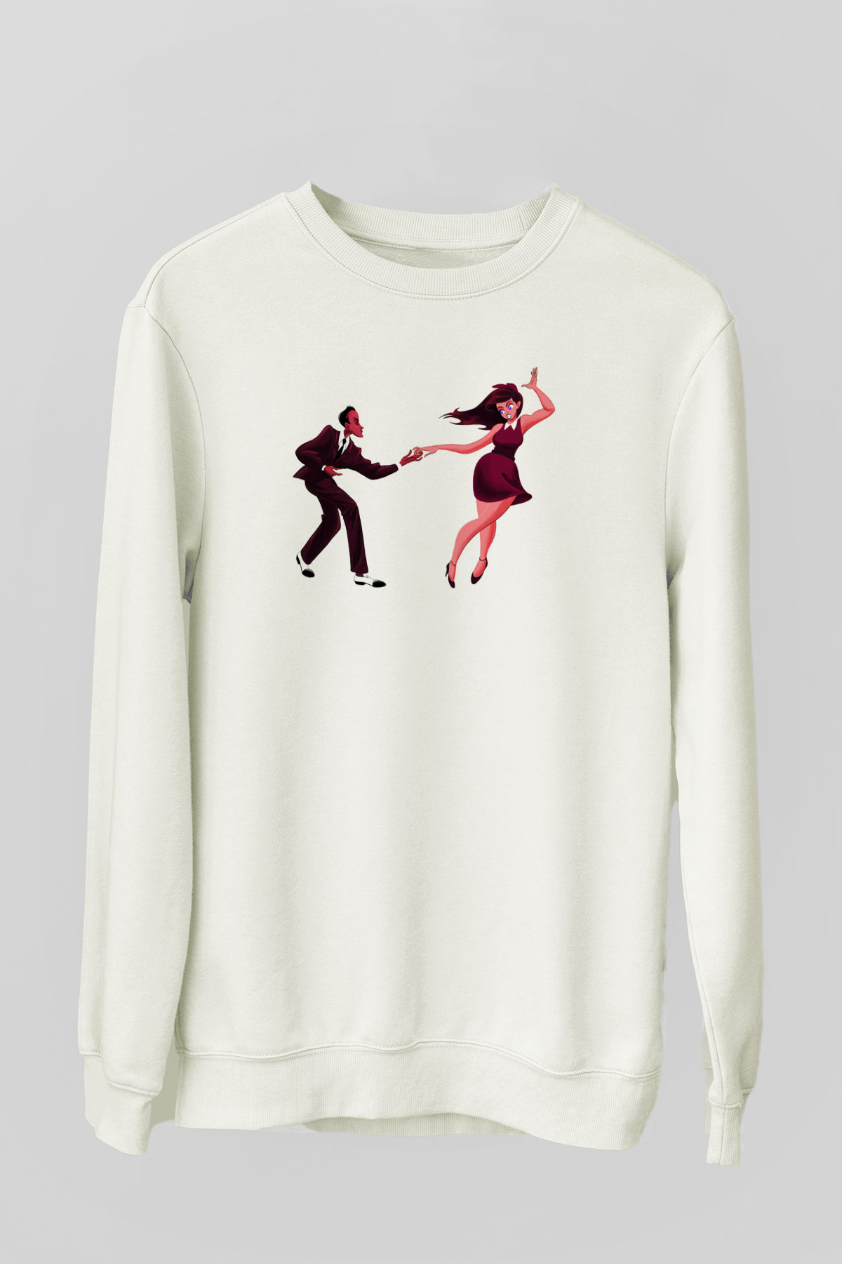 Swing Beyaz Unisex Sweatshirt