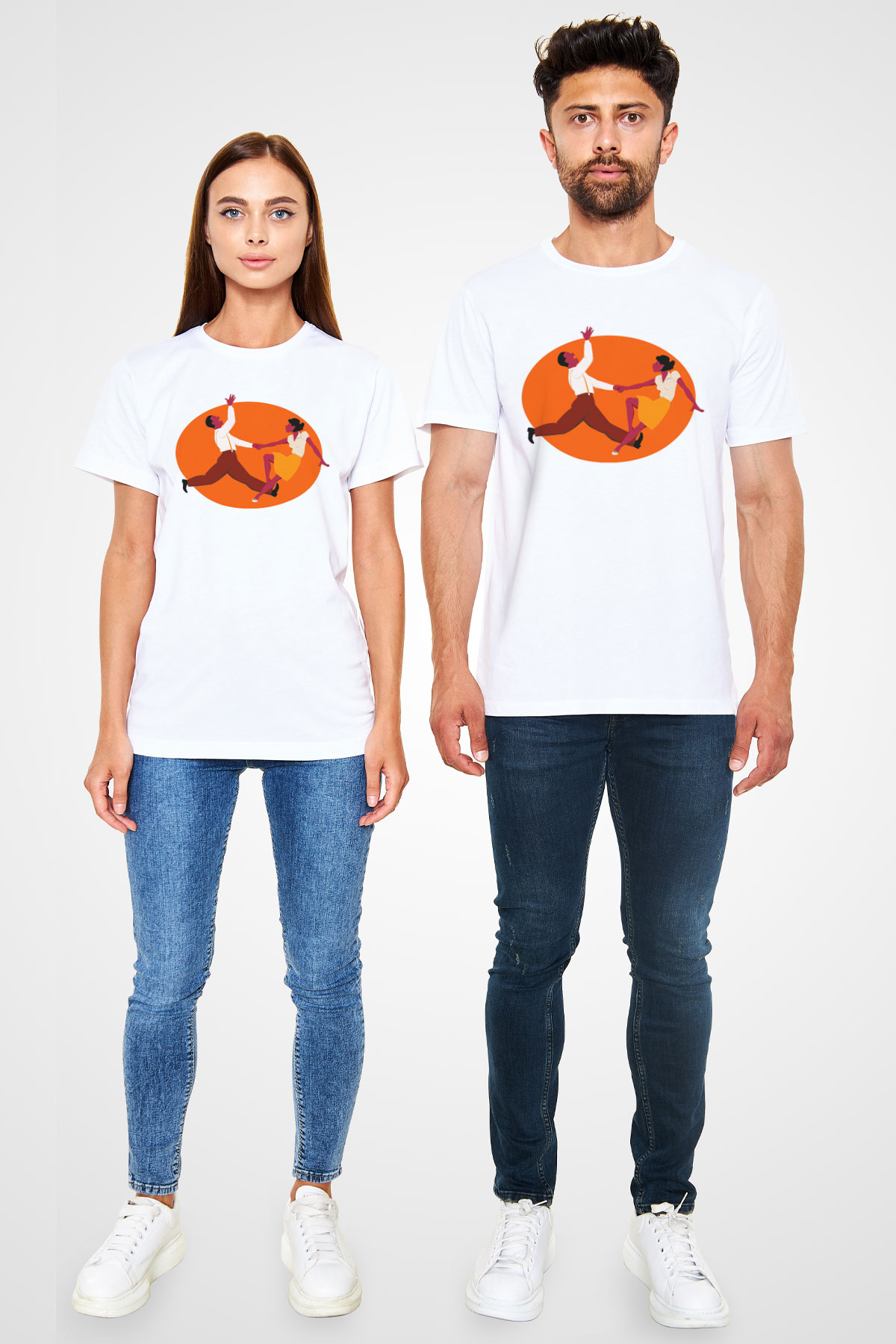 Swing Beyaz Unisex Tişört T-Shirt - TişörtFabrikası