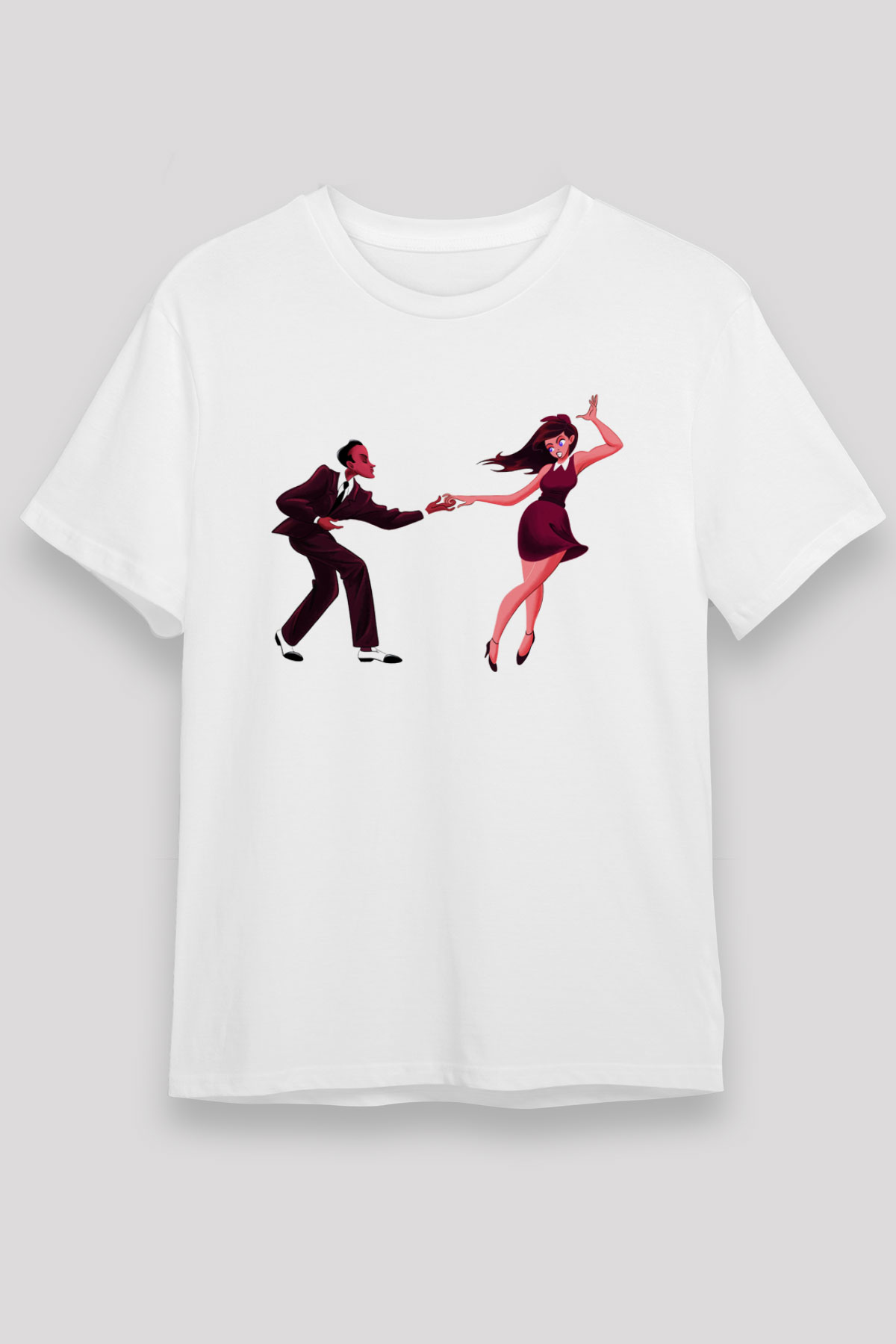 Swing Beyaz Unisex Tişört T-Shirt - TişörtFabrikası