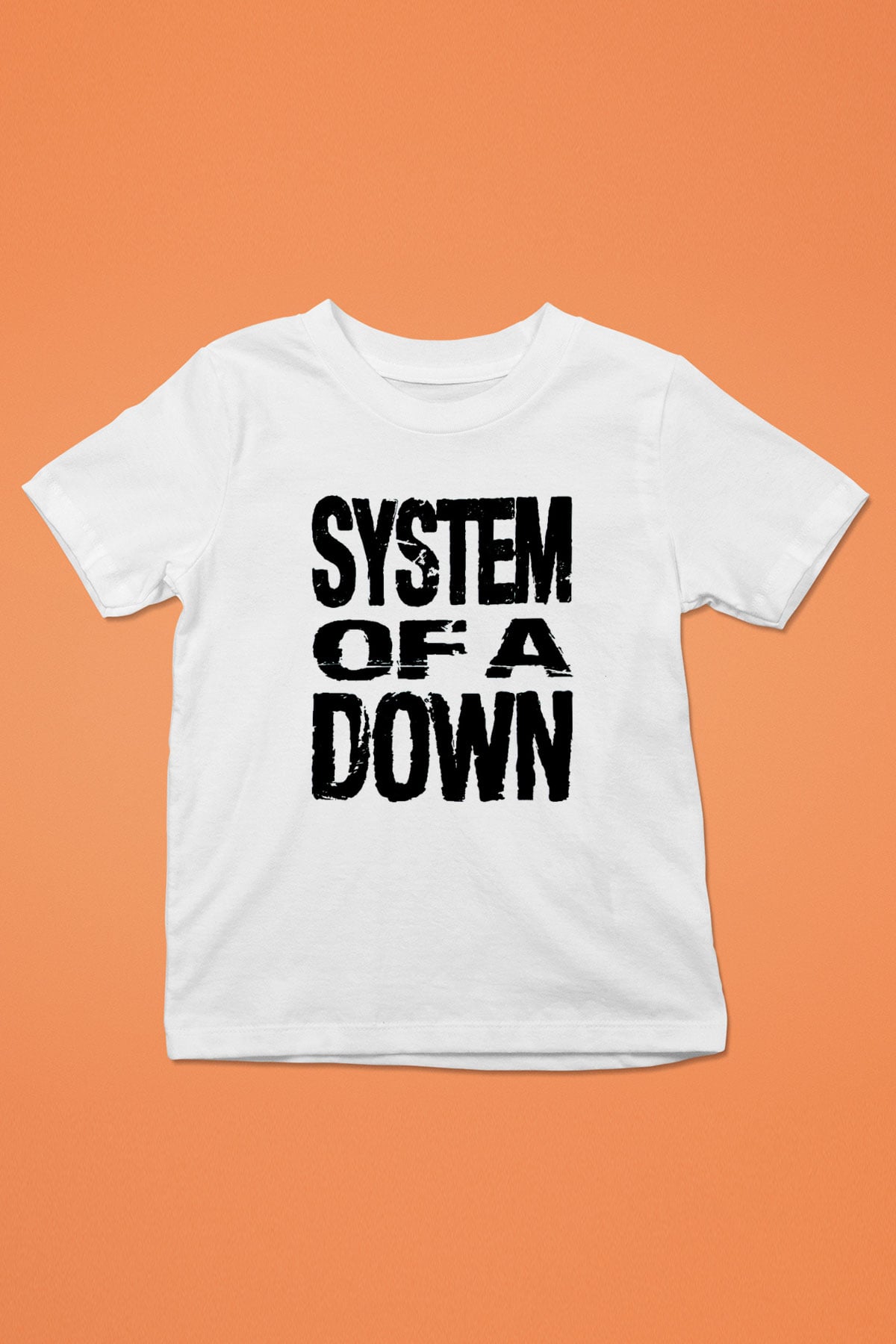 System of a Down Baskılı Beyaz Unisex Çocuk Tişört