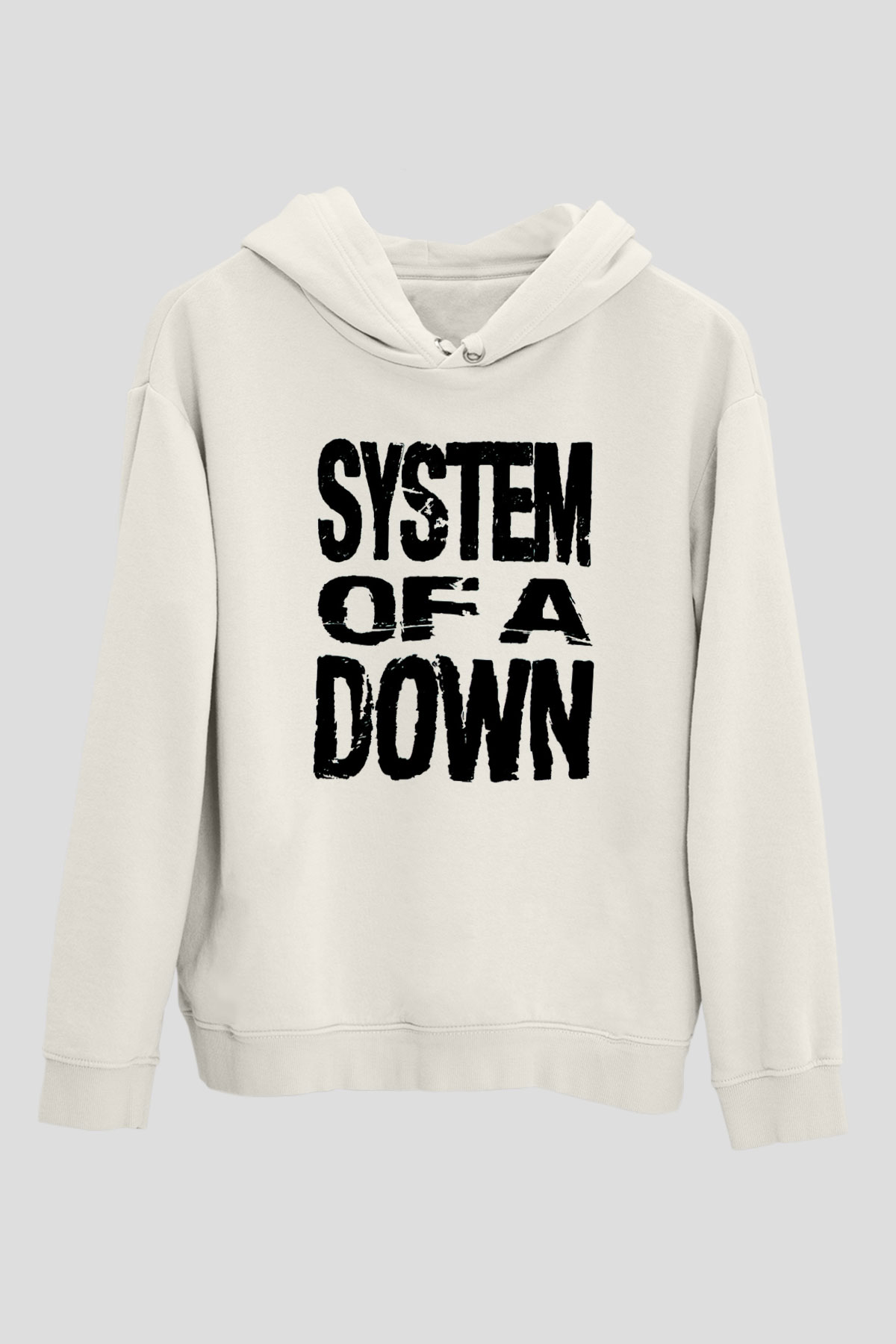 System of a Down Beyaz Unisex Hoodie