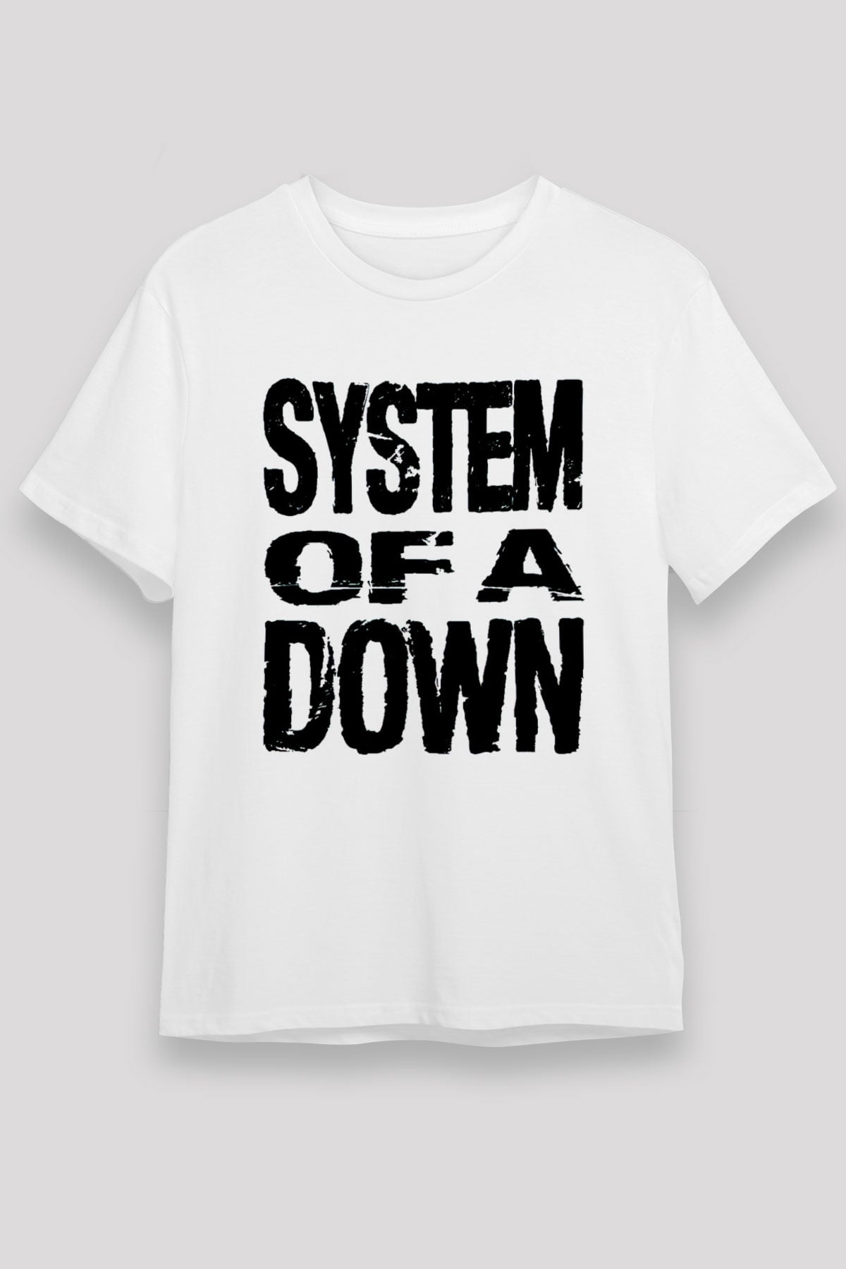 System of a Down Beyaz Unisex Tişört T-Shirt - TişörtFabrikası