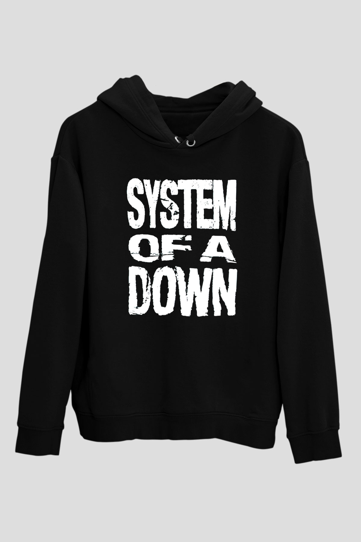 System of a Down Siyah Unisex Kapşonlu Sweatshirt