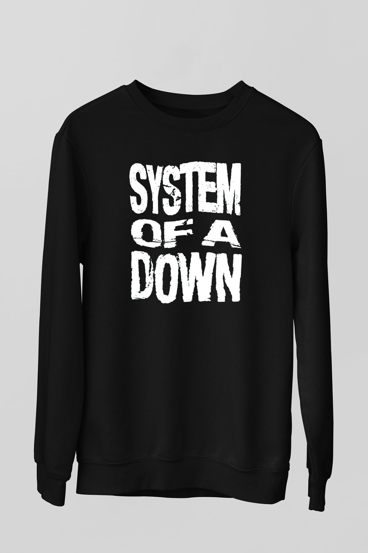 System of a Down Siyah Unisex Sweatshirt