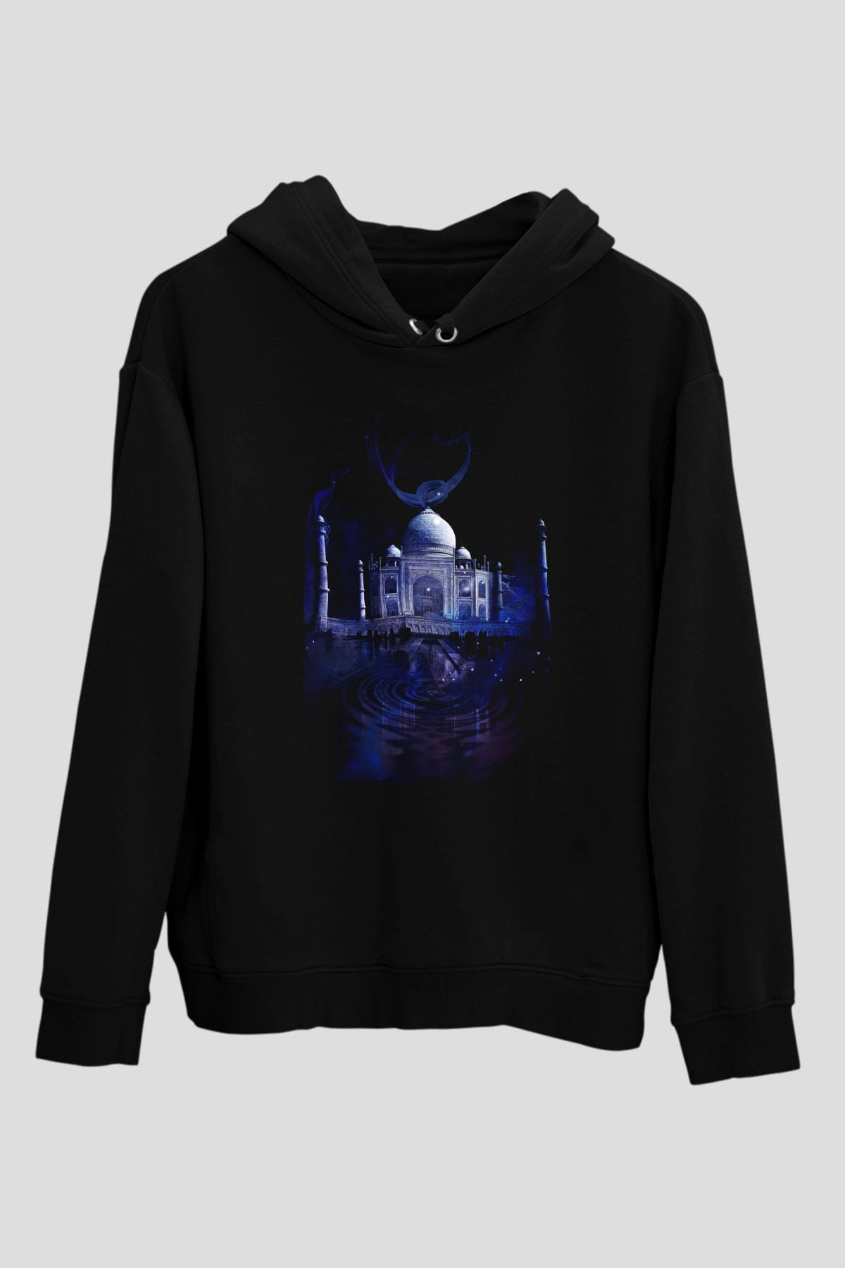 Tac Mahal Siyah Unisex Hoodie