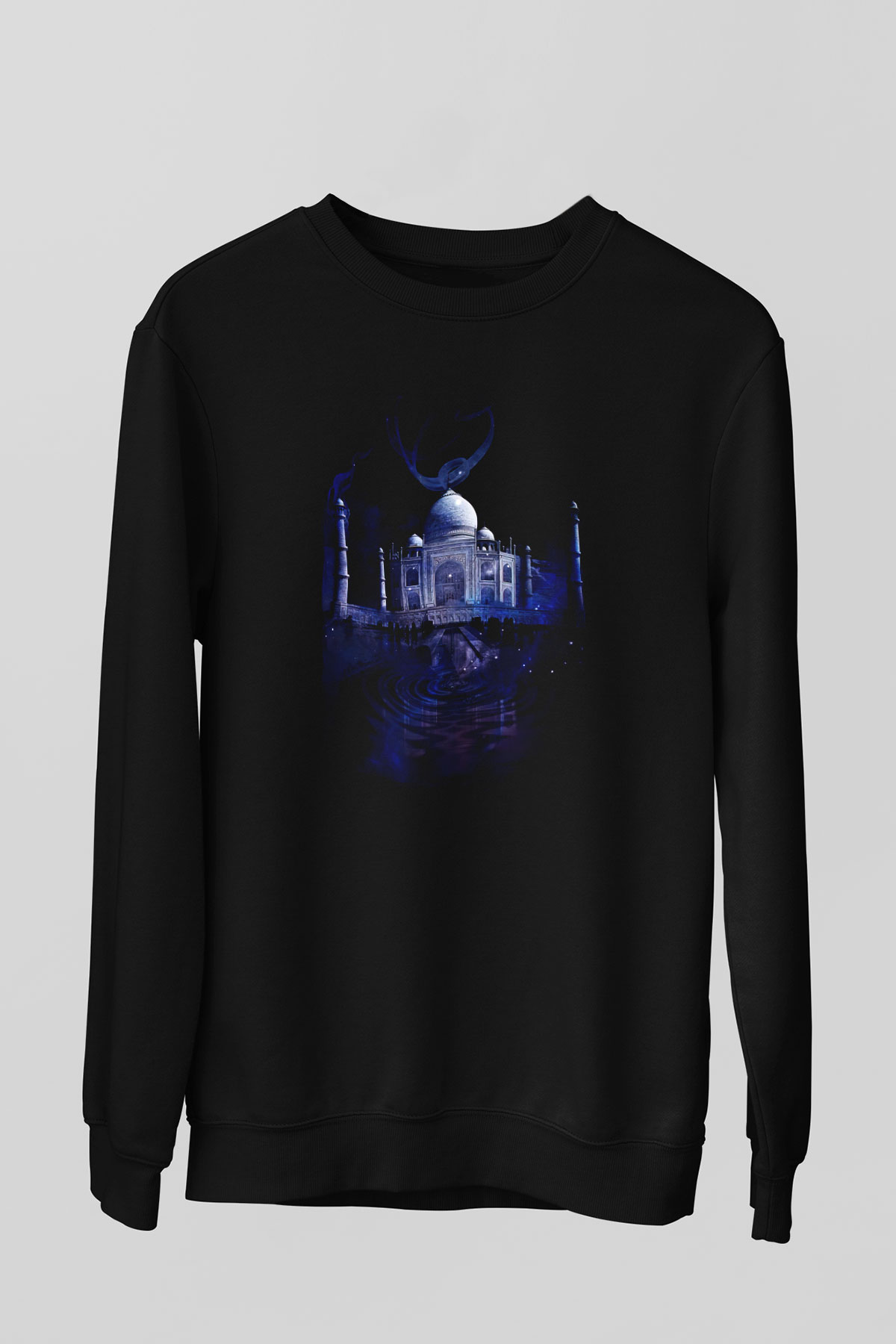 Tac Mahal Siyah Unisex Sweatshirt