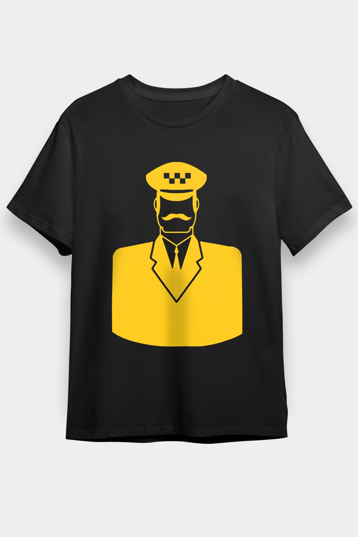 Taksici Siyah Unisex Tişört T-Shirt - TişörtFabrikası
