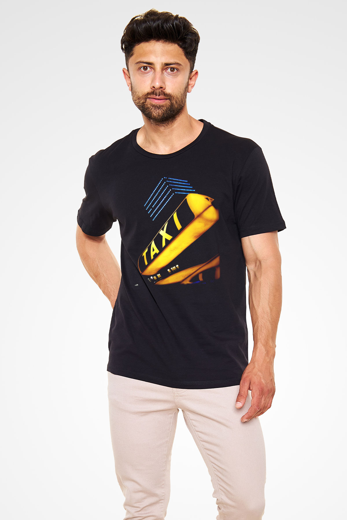 Taksici Siyah Unisex Tişört T-Shirt - TişörtFabrikası