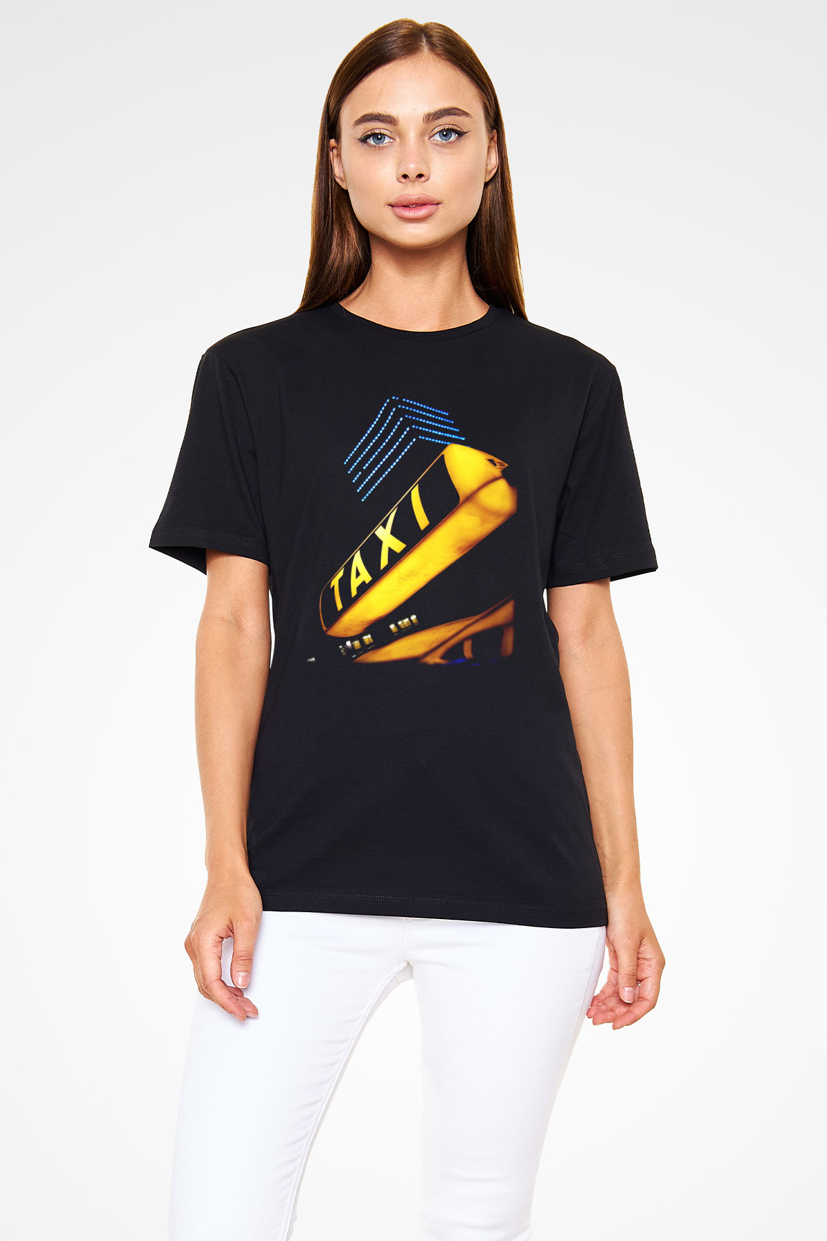 Taksici Siyah Unisex Tişört T-Shirt - TişörtFabrikası