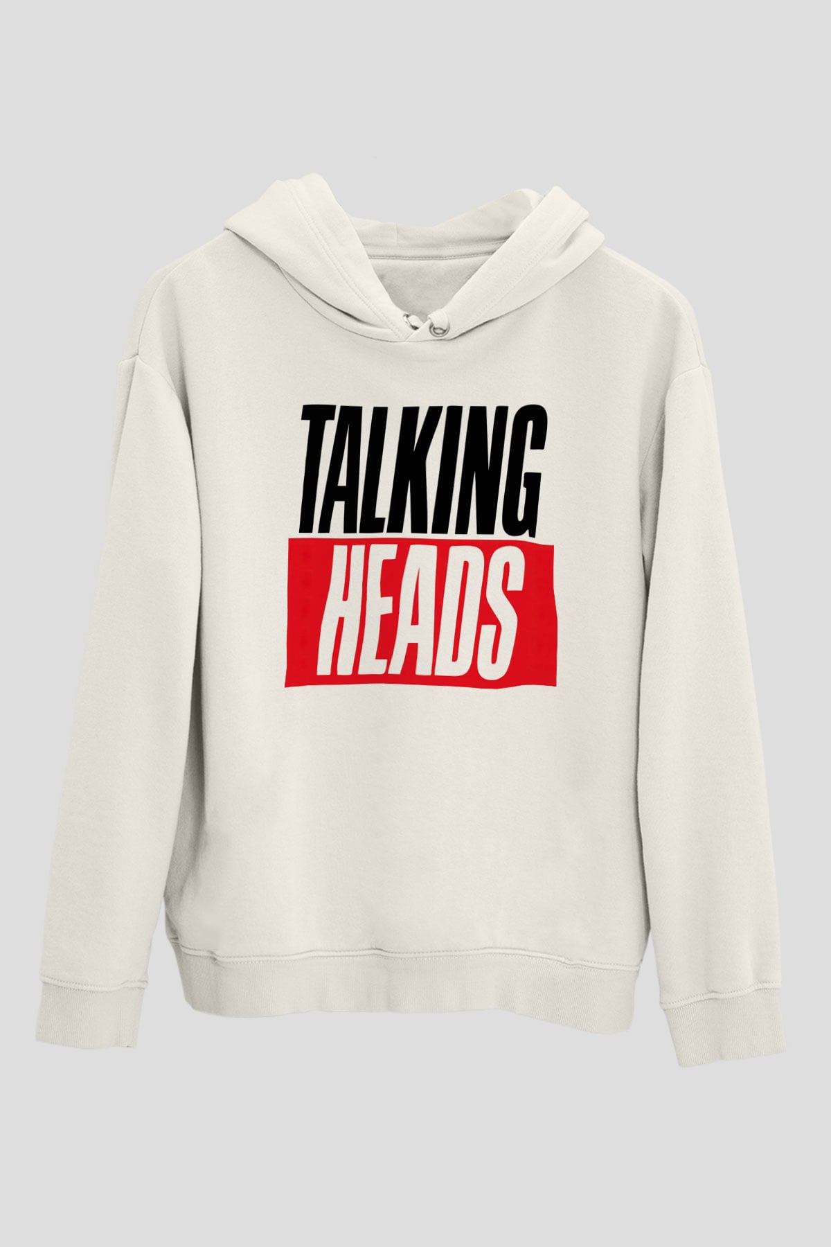 Talking Heads Beyaz Unisex Hoodie