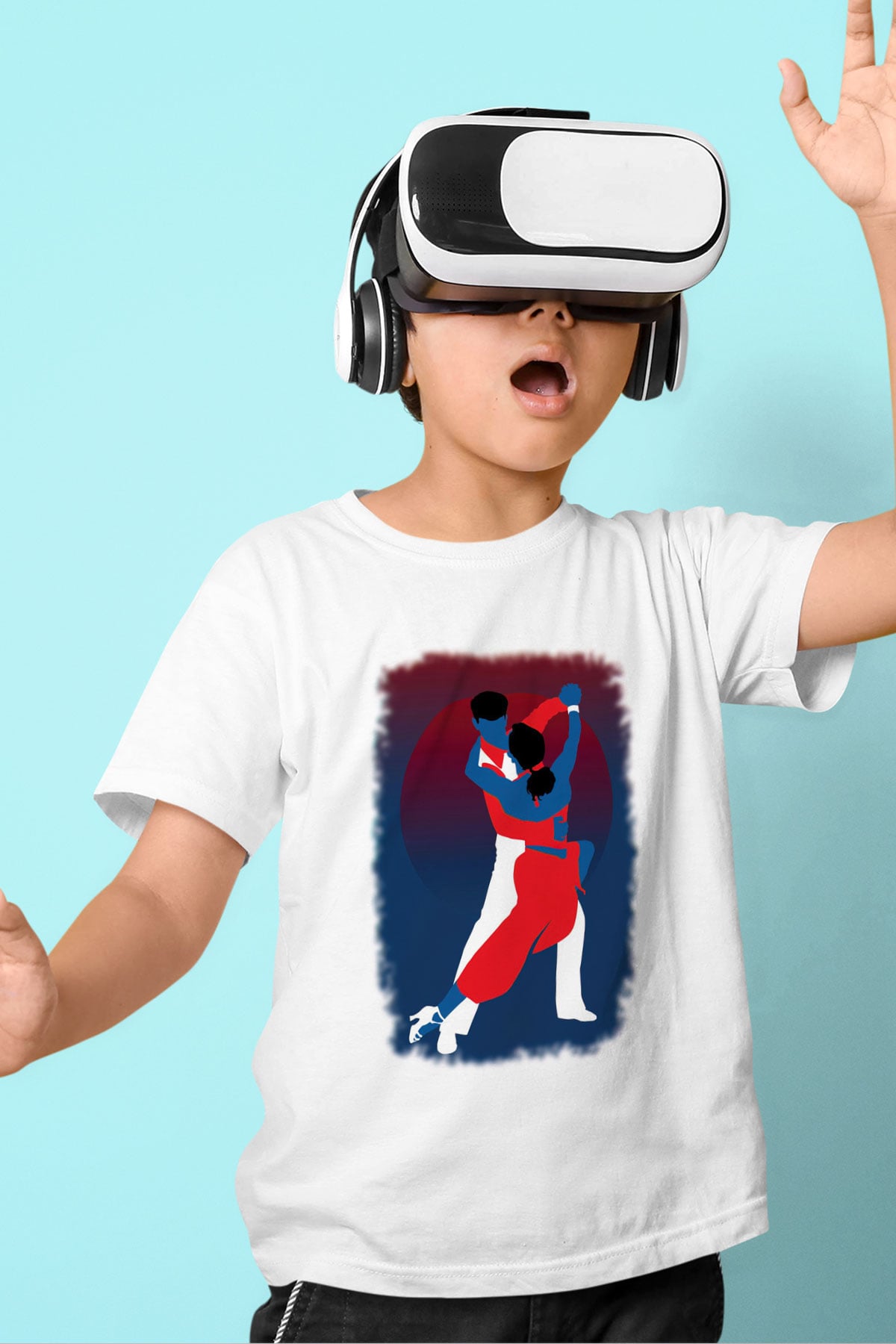 Tango Beyaz Unisex Çocuk Tişört