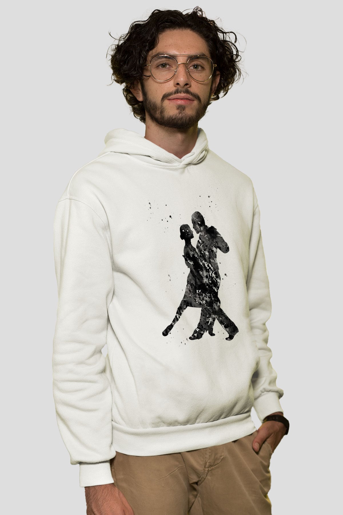 Tango Beyaz Unisex Hoodie