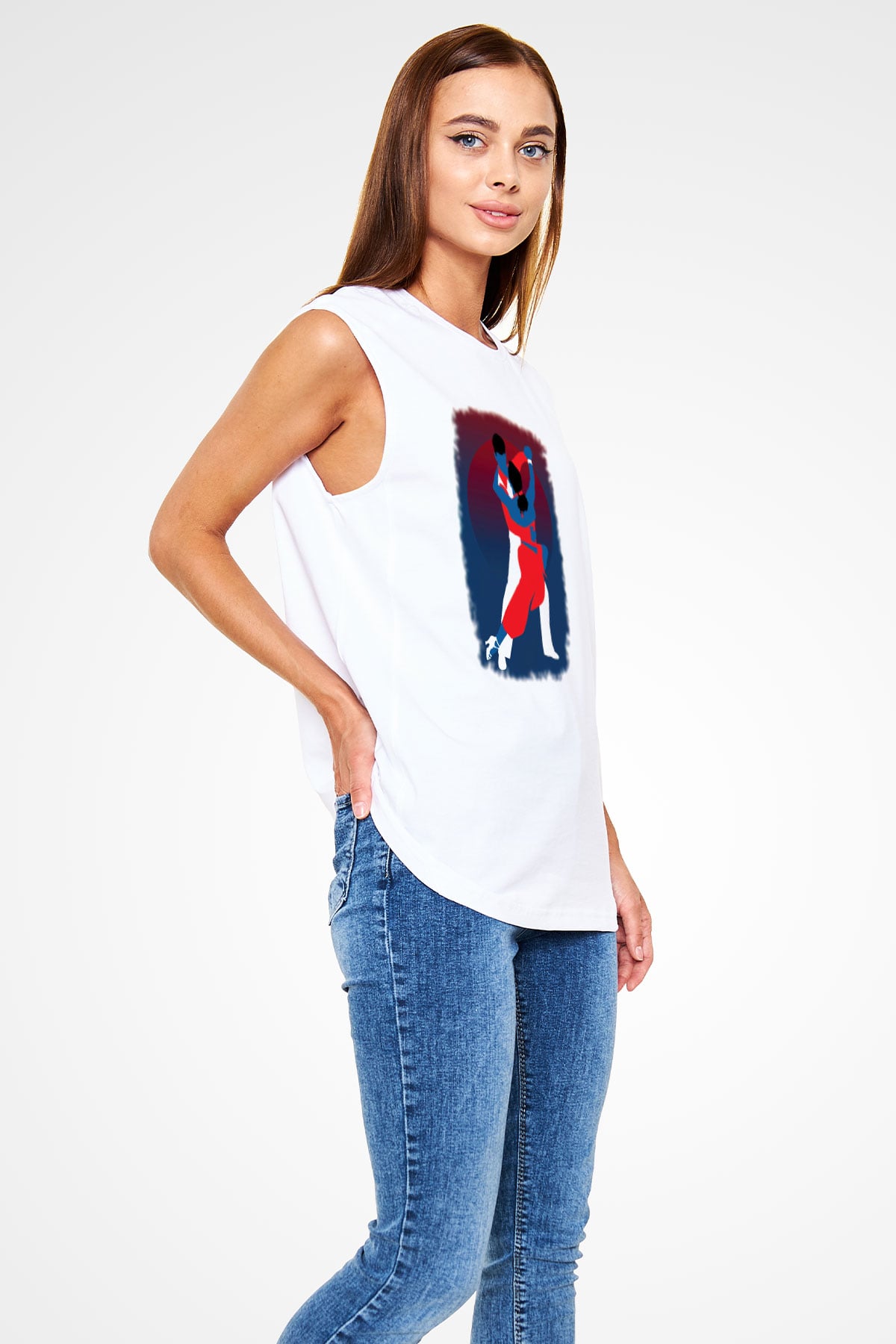 Tango Beyaz Unisex Kolsuz Tişört