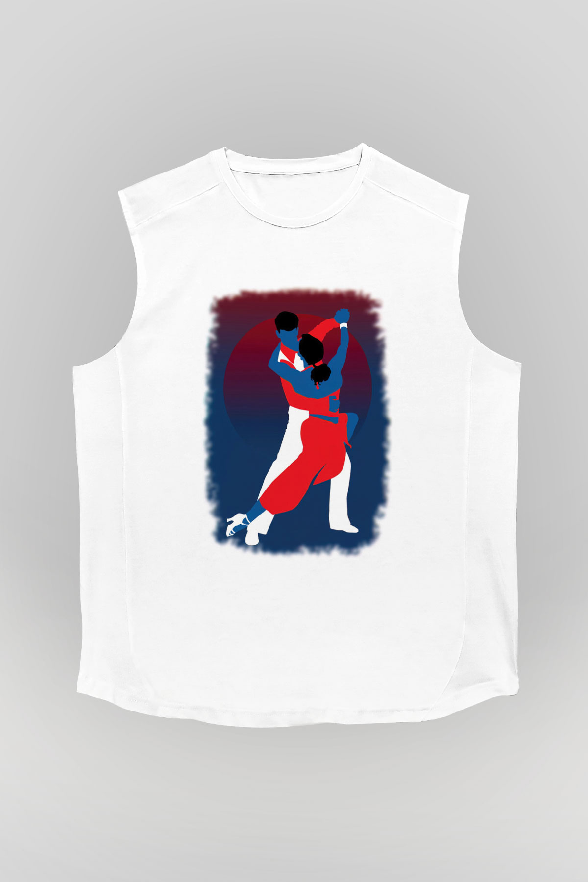 Tango Beyaz Unisex Kolsuz Tişört
