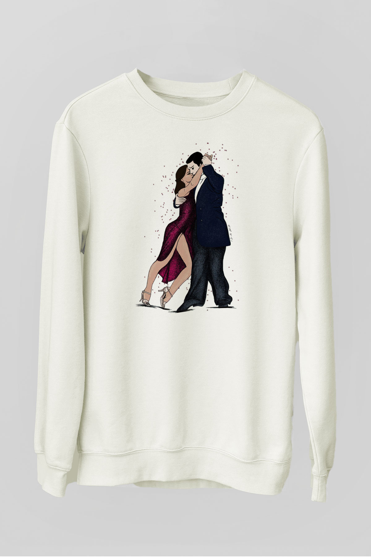 Tango Beyaz Unisex Sweatshirt