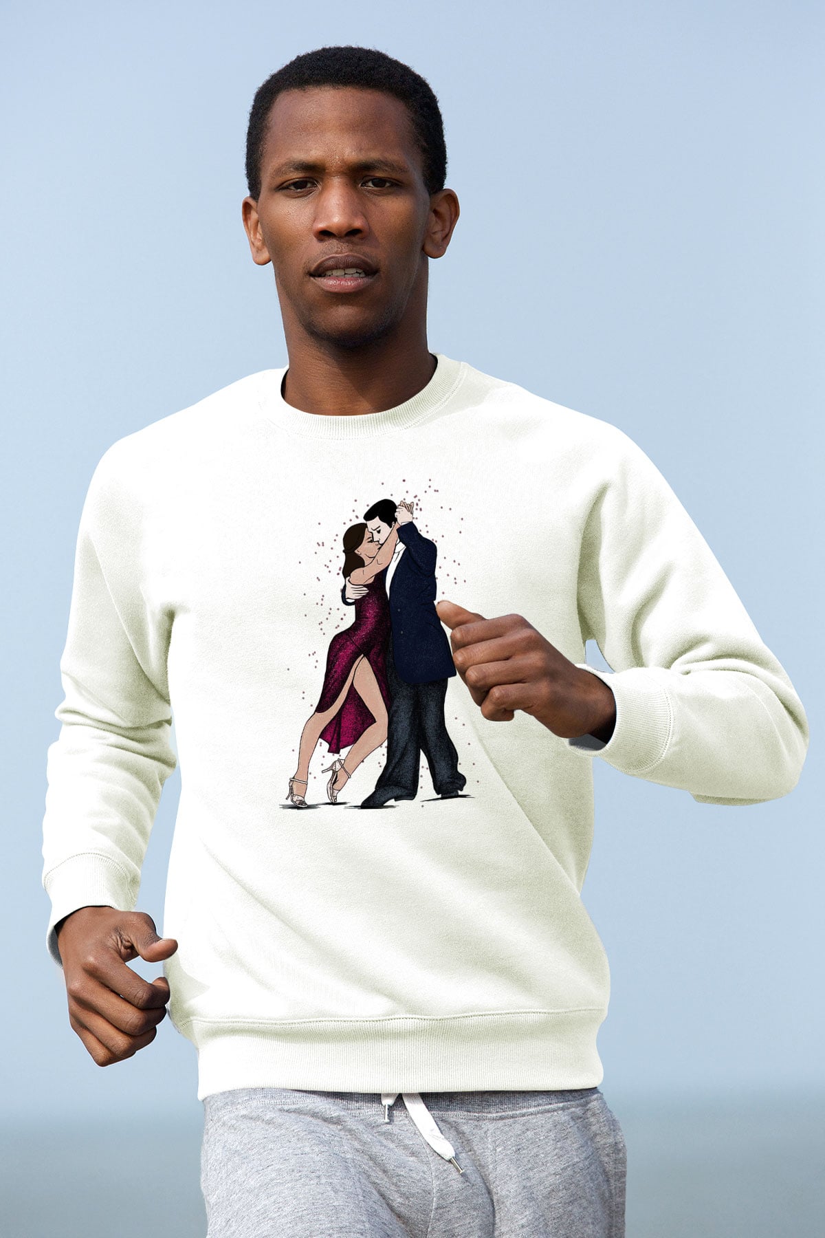 Tango Beyaz Unisex Sweatshirt
