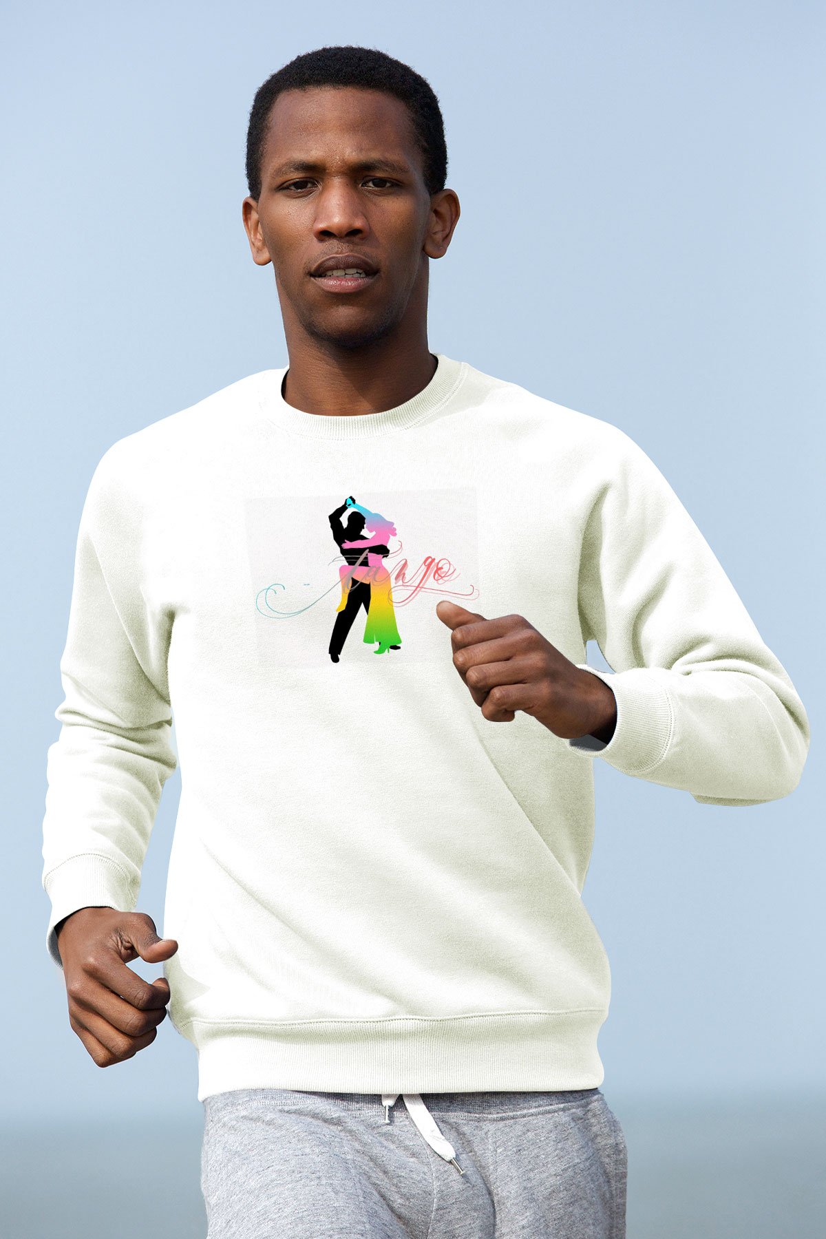 Tango Beyaz Unisex Sweatshirt