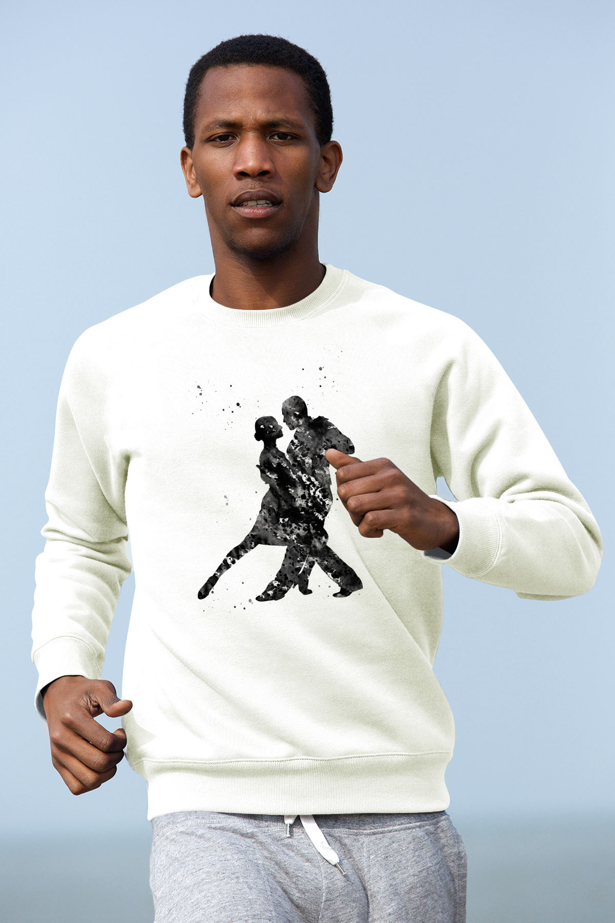 Tango Beyaz Unisex Sweatshirt
