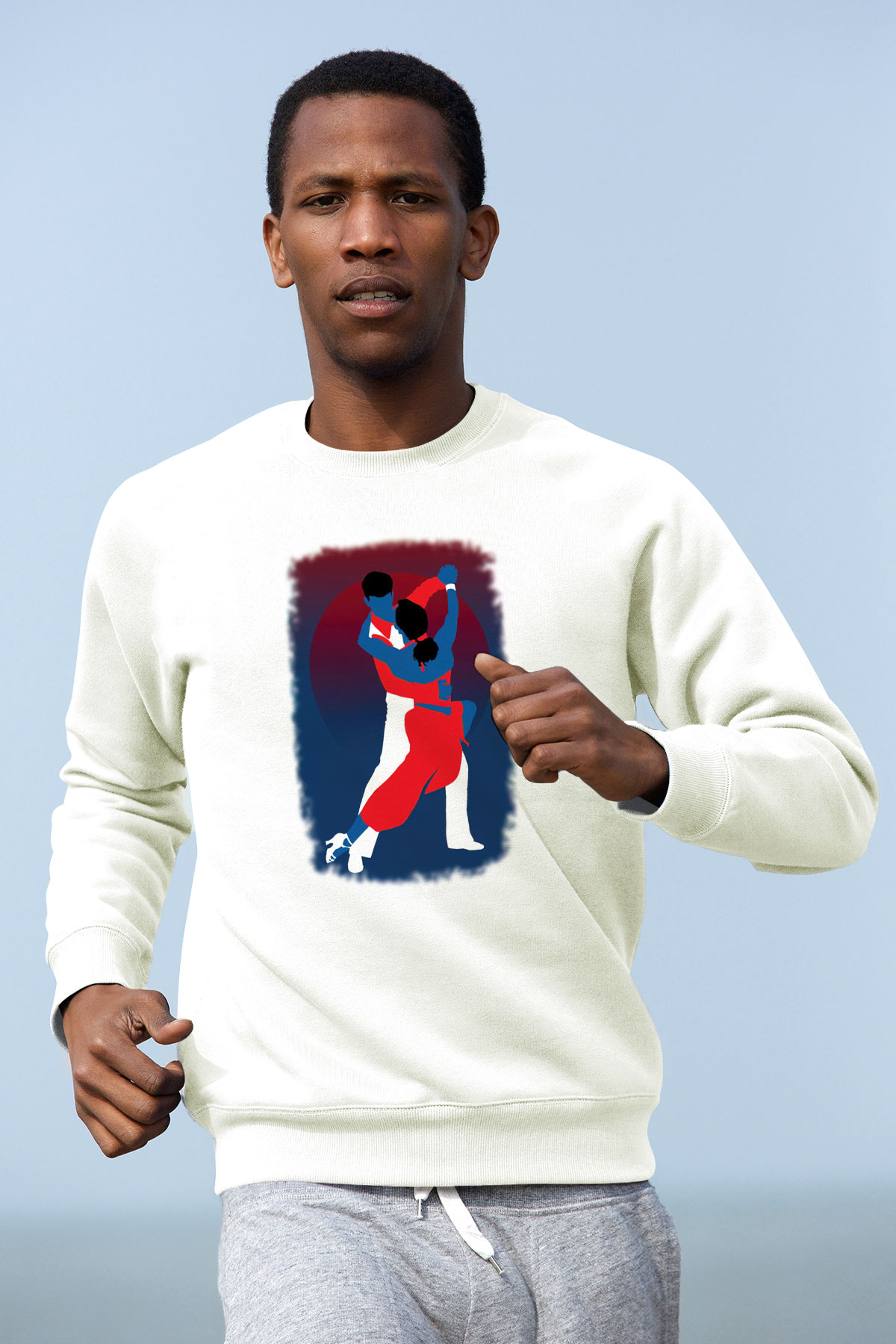 Tango Beyaz Unisex Sweatshirt