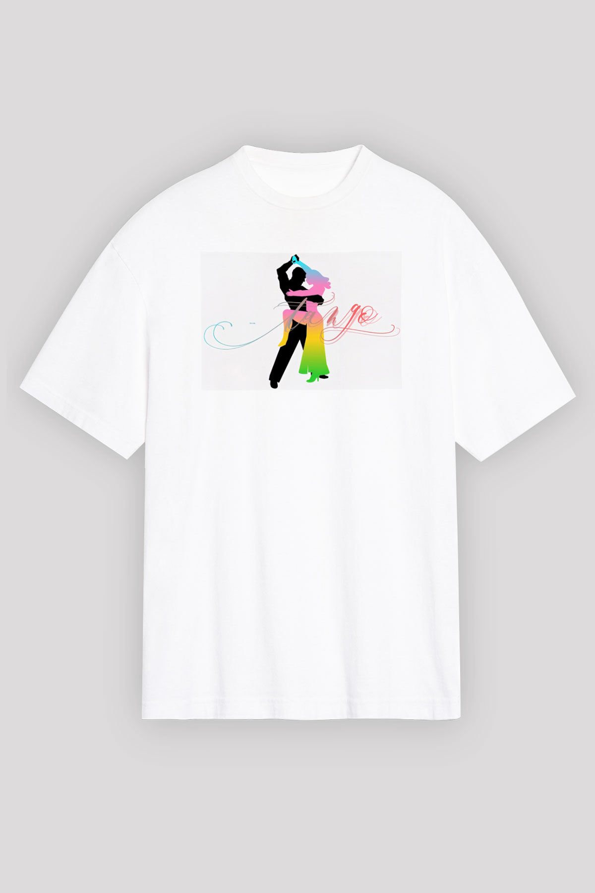 Tango Beyaz Oversize Tişört Oversize T-shirt - TişörtFabrikası