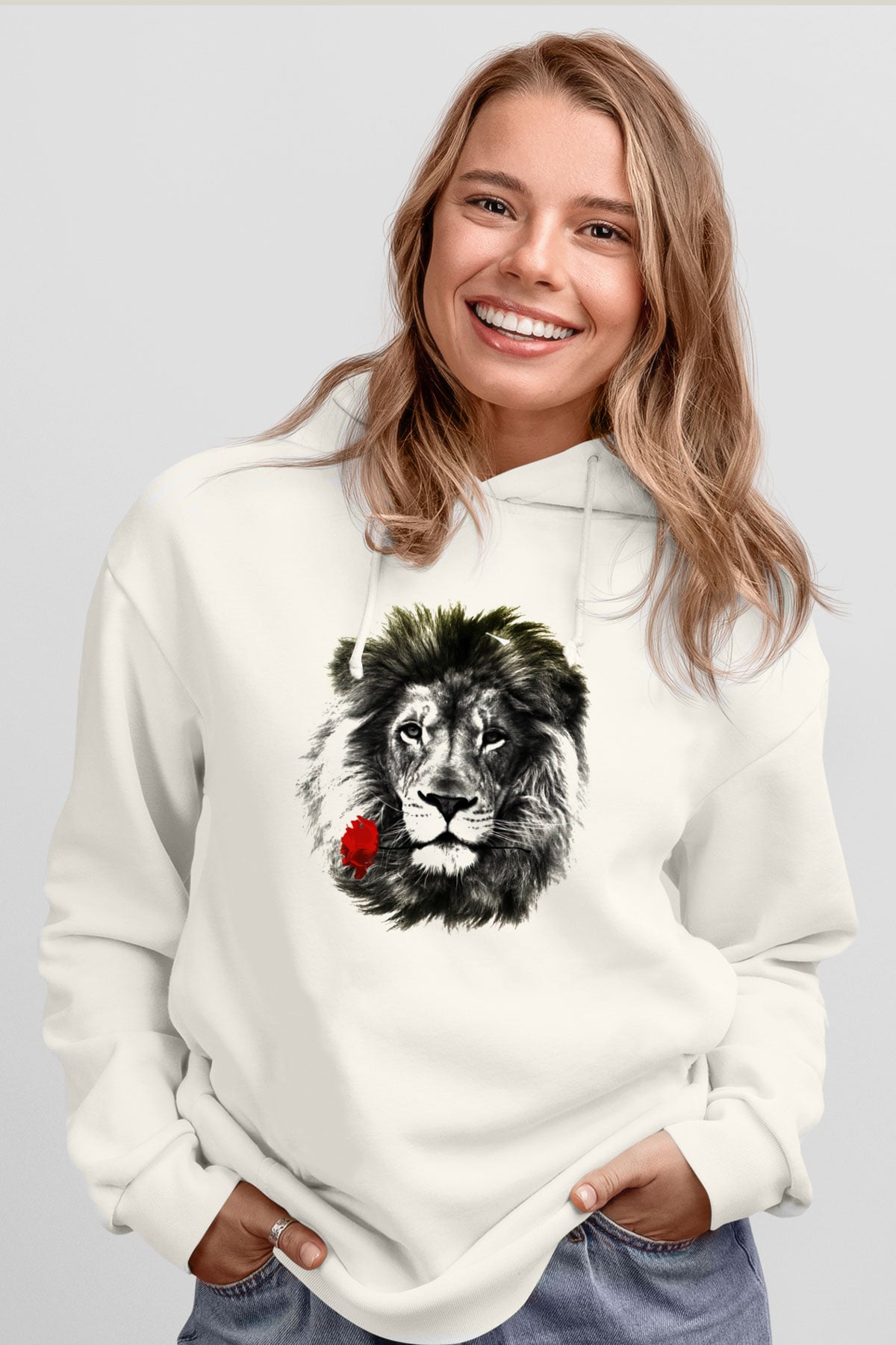 Tasarım Kapşonlu Sweatshirt TSR107