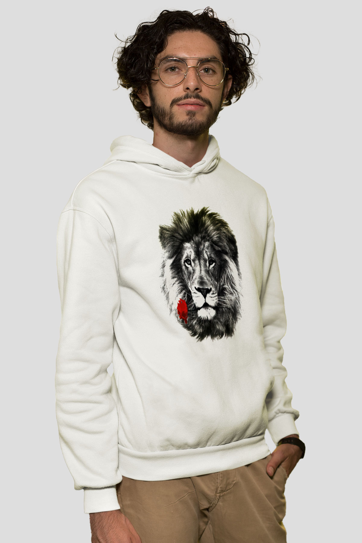 Tasarım Kapşonlu Sweatshirt TSR107
