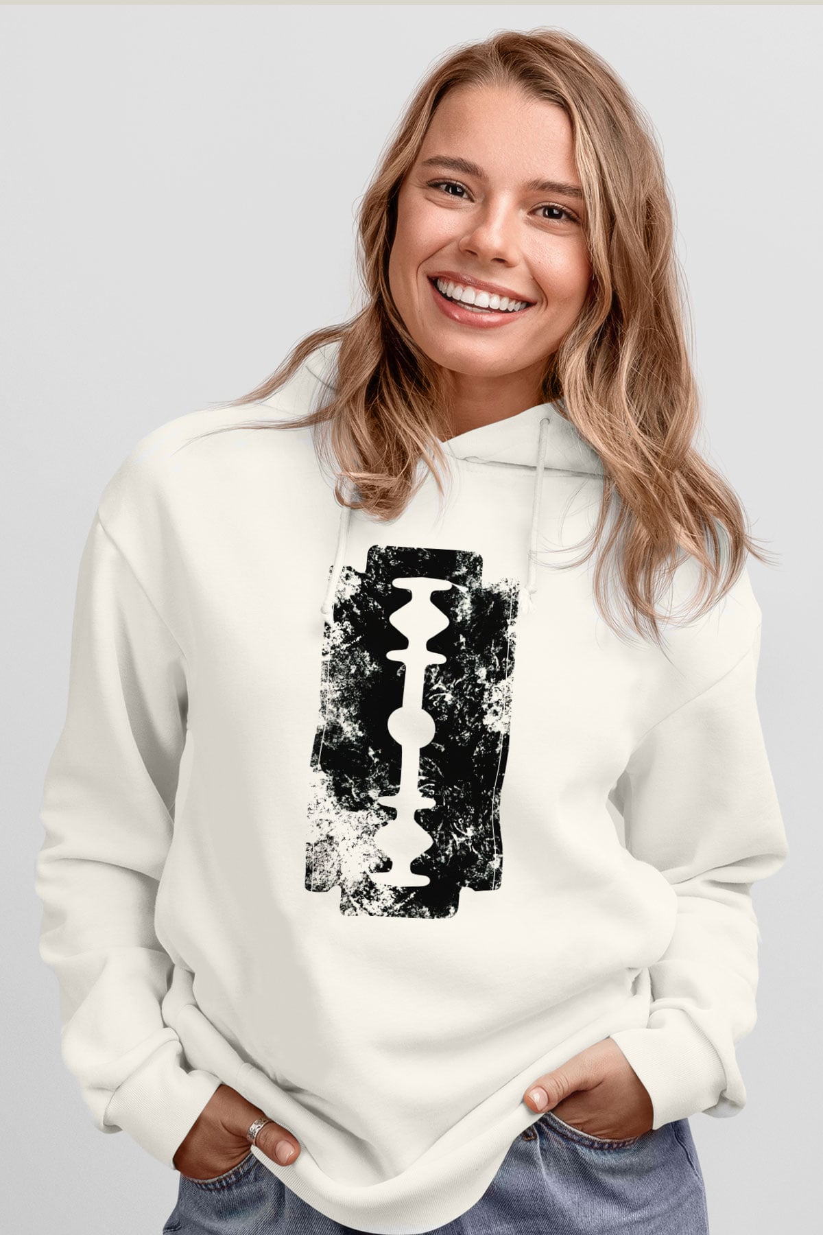 Tasarım Kapşonlu Sweatshirt TSR111