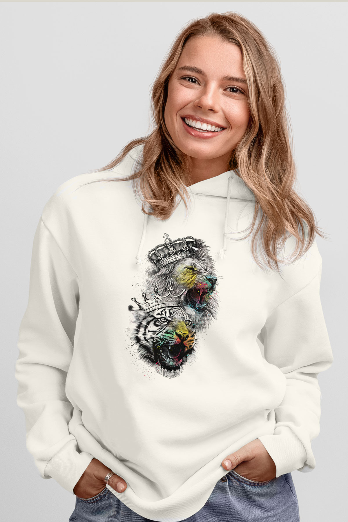 Tasarım Kapşonlu Sweatshirt TSR115