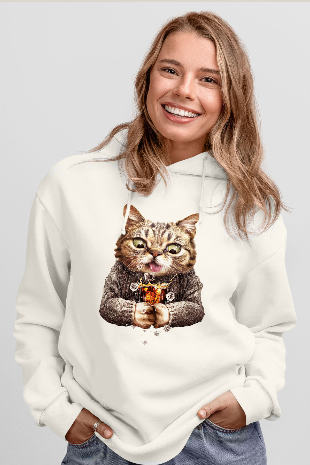 Tasarım Kapşonlu Sweatshirt TSR116