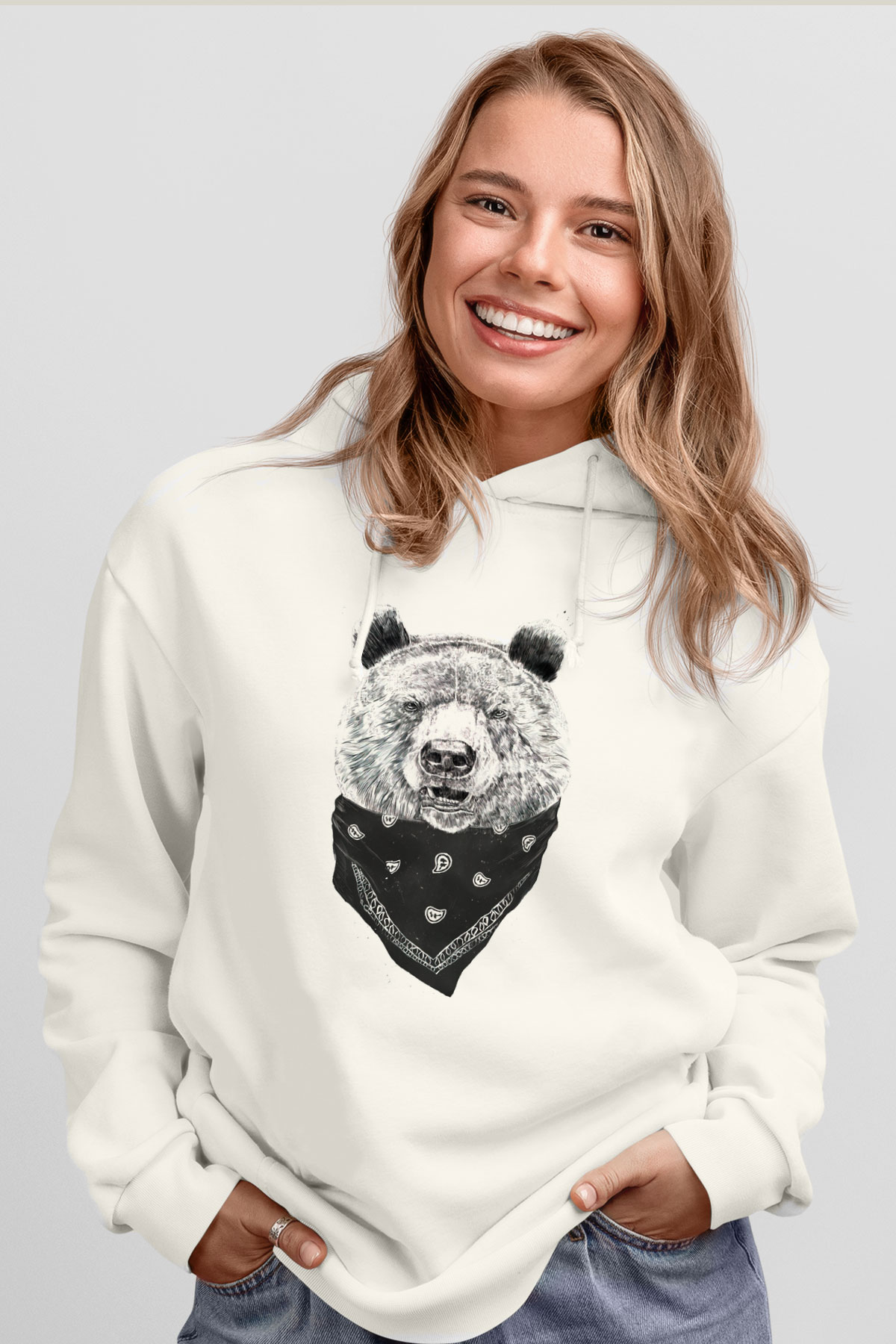 Tasarım Kapşonlu Sweatshirt TSR236