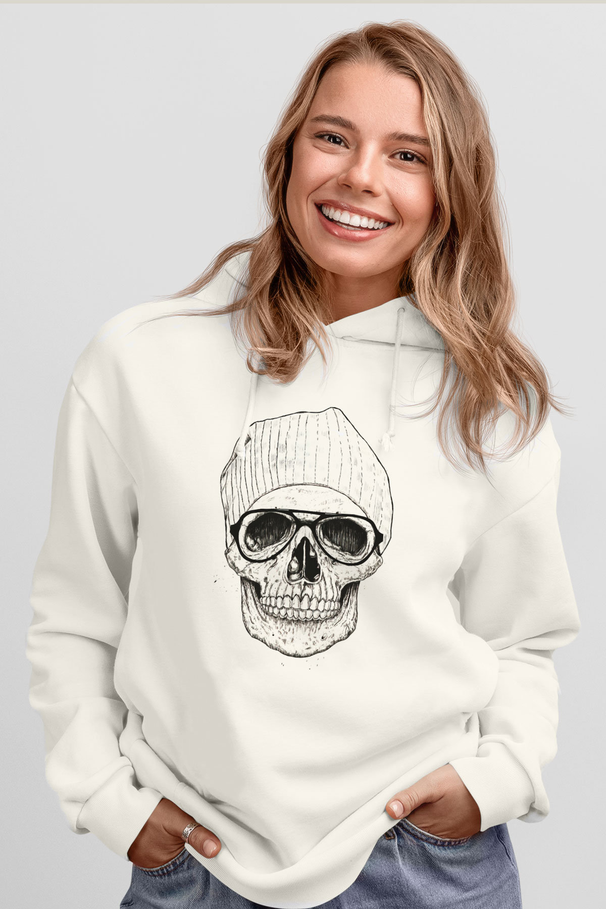 Tasarım Kapşonlu Sweatshirt TSR258